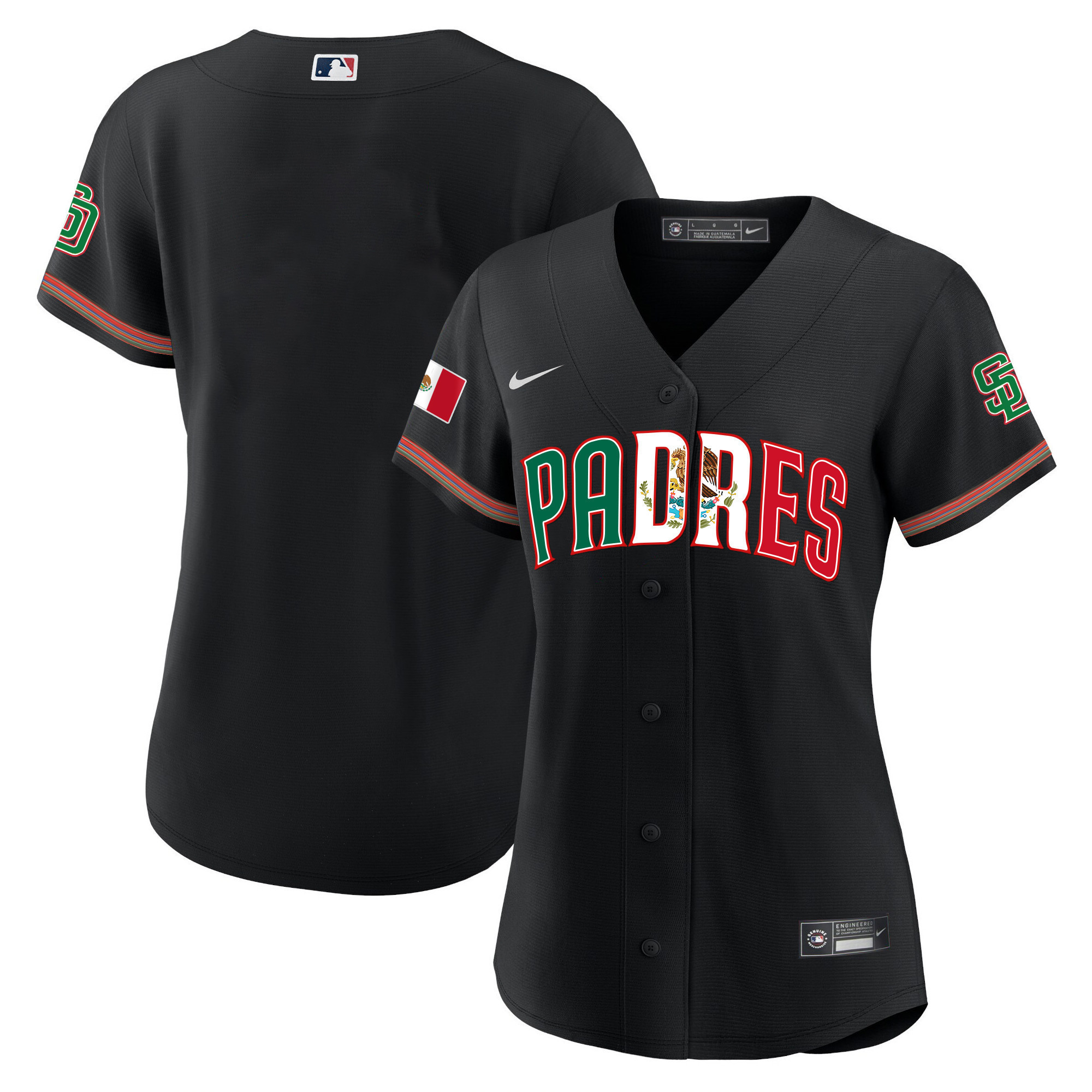 Women's San Diego Padres Mexico Cool Base Limited Jersey V2 - All Stitched - Image 14