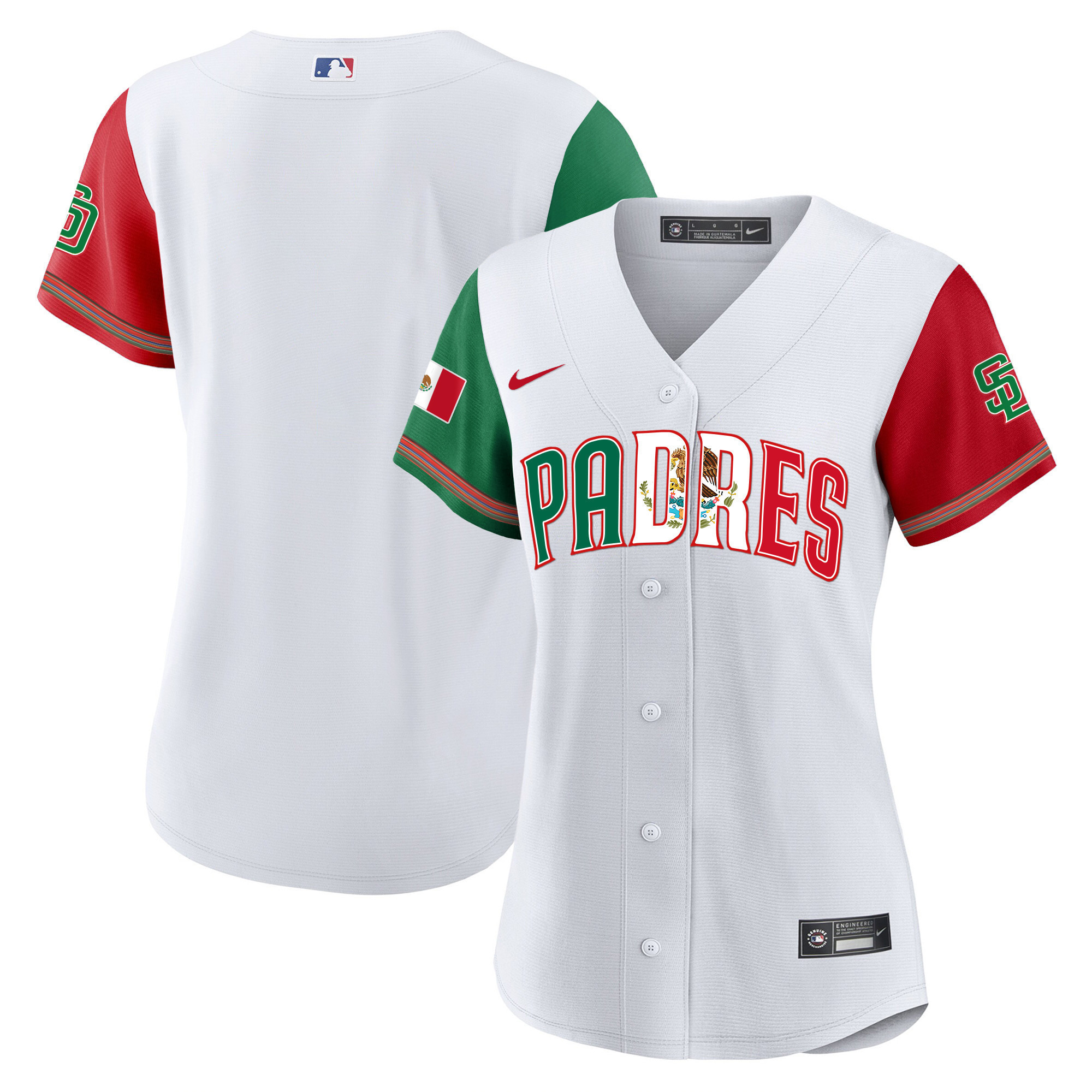 Women's San Diego Padres Mexico Cool Base Limited Jersey V2 - All Stitched - Image 42