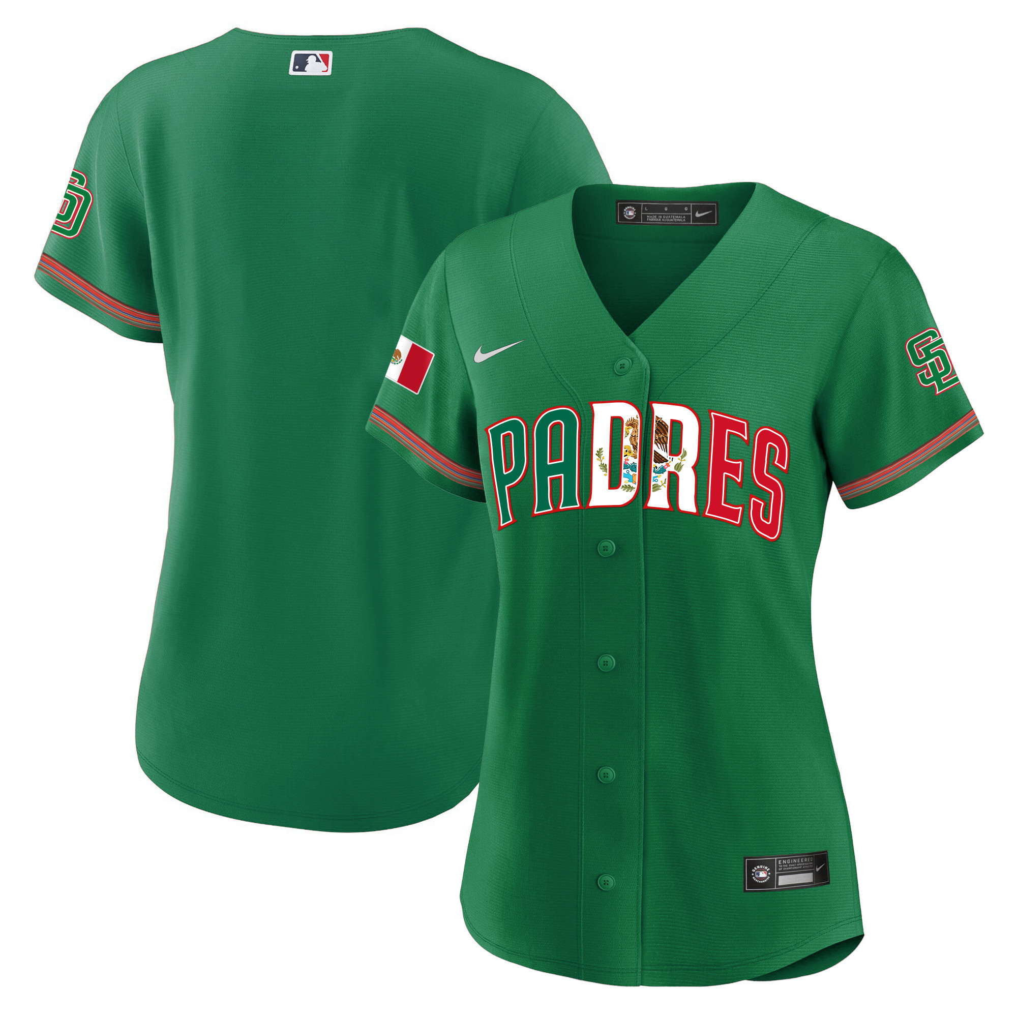 Women's San Diego Padres Mexico Cool Base Limited Jersey V2 - All Stitched - Image 28