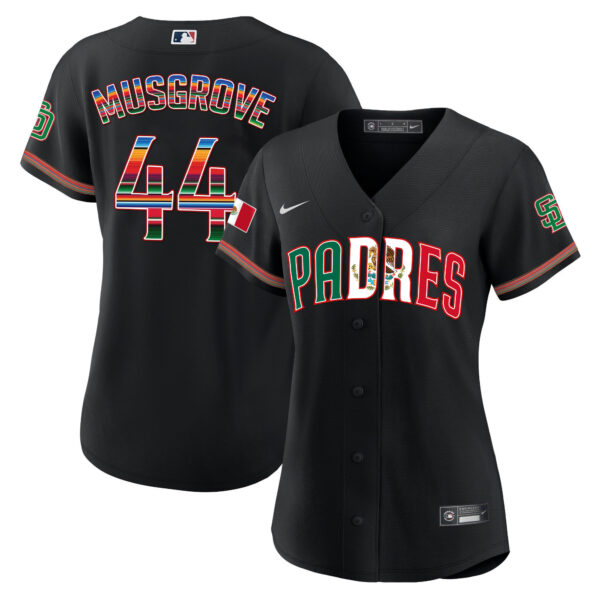 Women's San Diego Padres Mexico Cool Base Limited Jersey V2 - All Stitched - Image 12