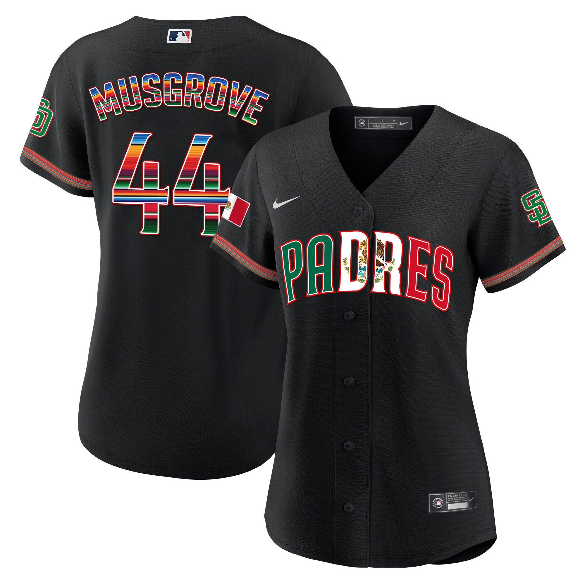 Women's San Diego Padres Mexico Cool Base Limited Jersey V2 - All Stitched - Image 12