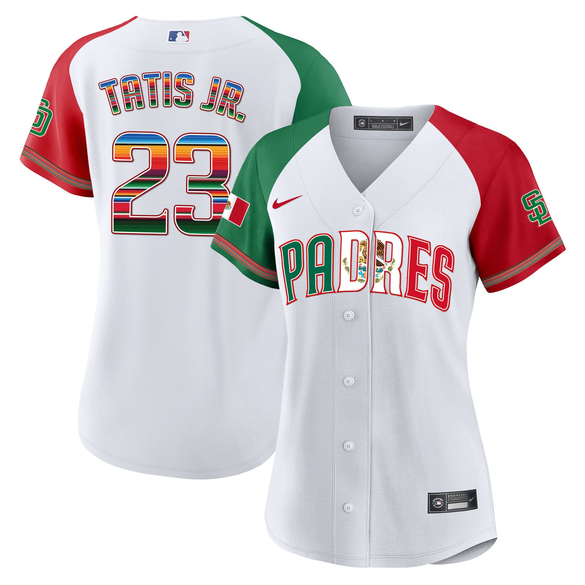 Women's San Diego Padres Mexico Cool Base Limited Jersey V2 - All Stitched - Image 29