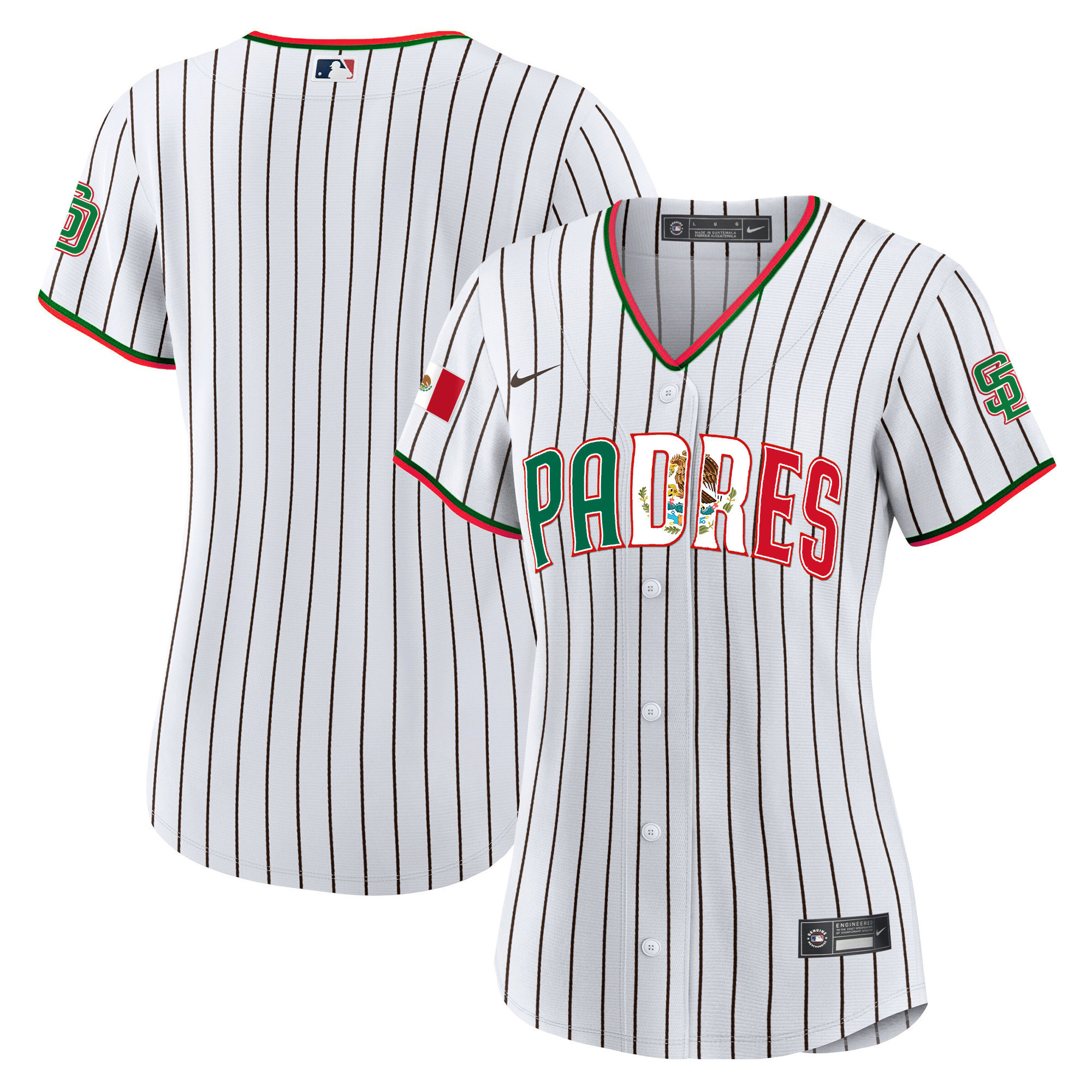Women's San Diego Padres Mexico Cool Base Limited Jersey V2 - All Stitched - Image 21
