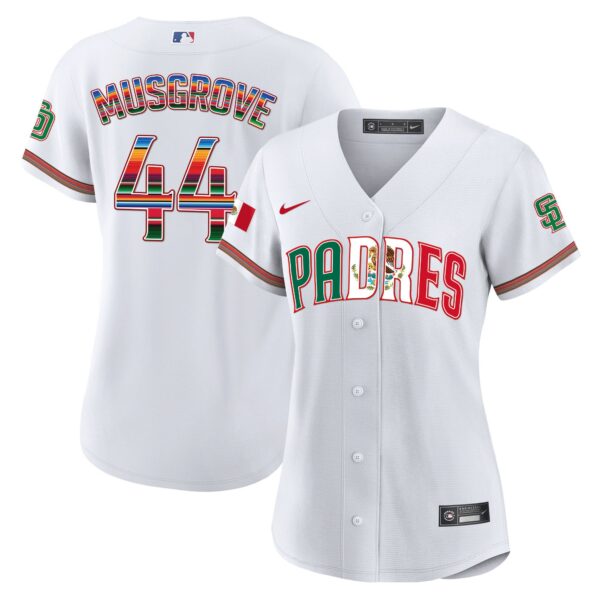 Women's San Diego Padres Mexico Cool Base Limited Jersey V2 - All Stitched - Image 5