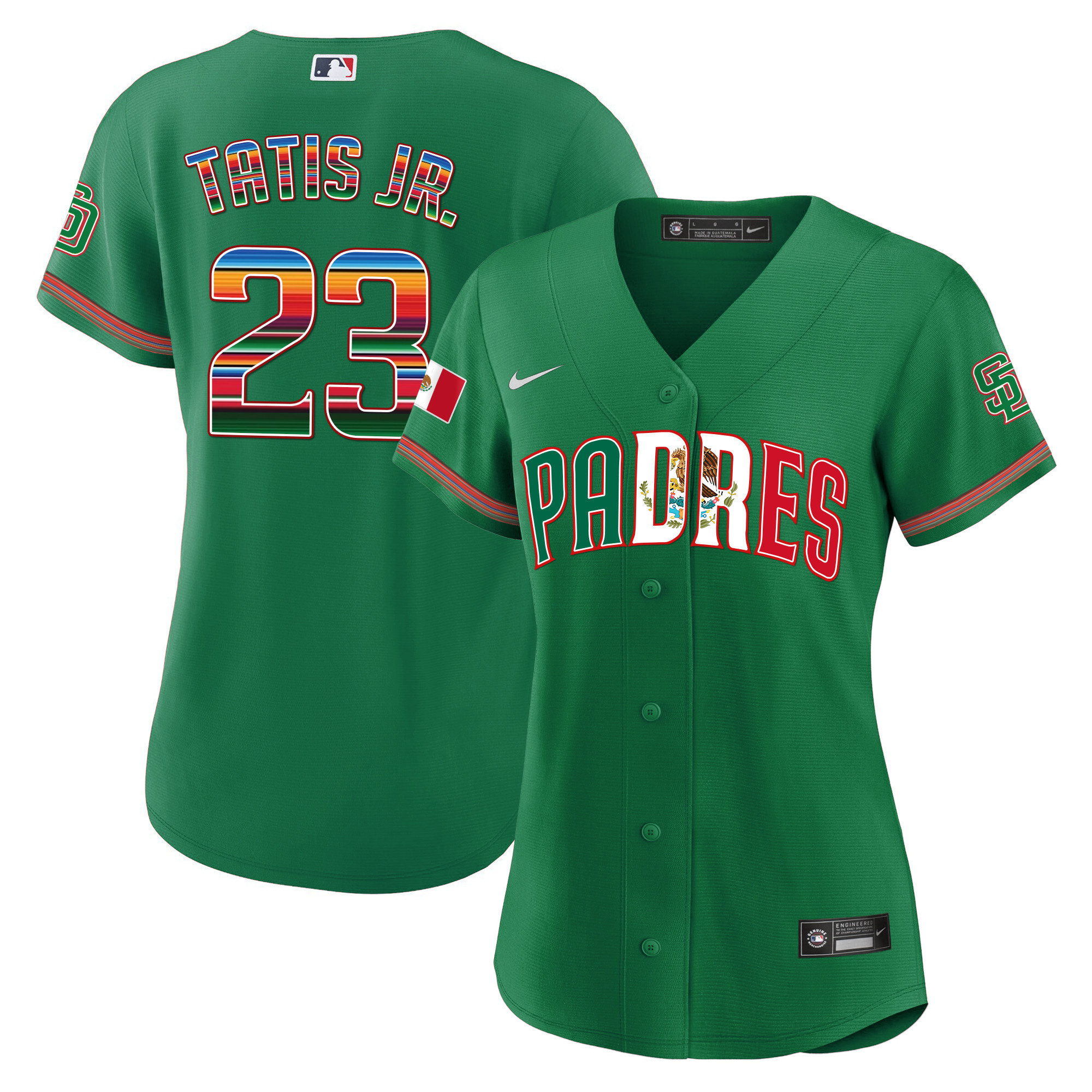 Women's San Diego Padres Mexico Cool Base Limited Jersey V2 - All Stitched - Image 22