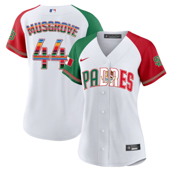 Women's San Diego Padres Mexico Cool Base Limited Jersey V2 - All Stitched - Image 33