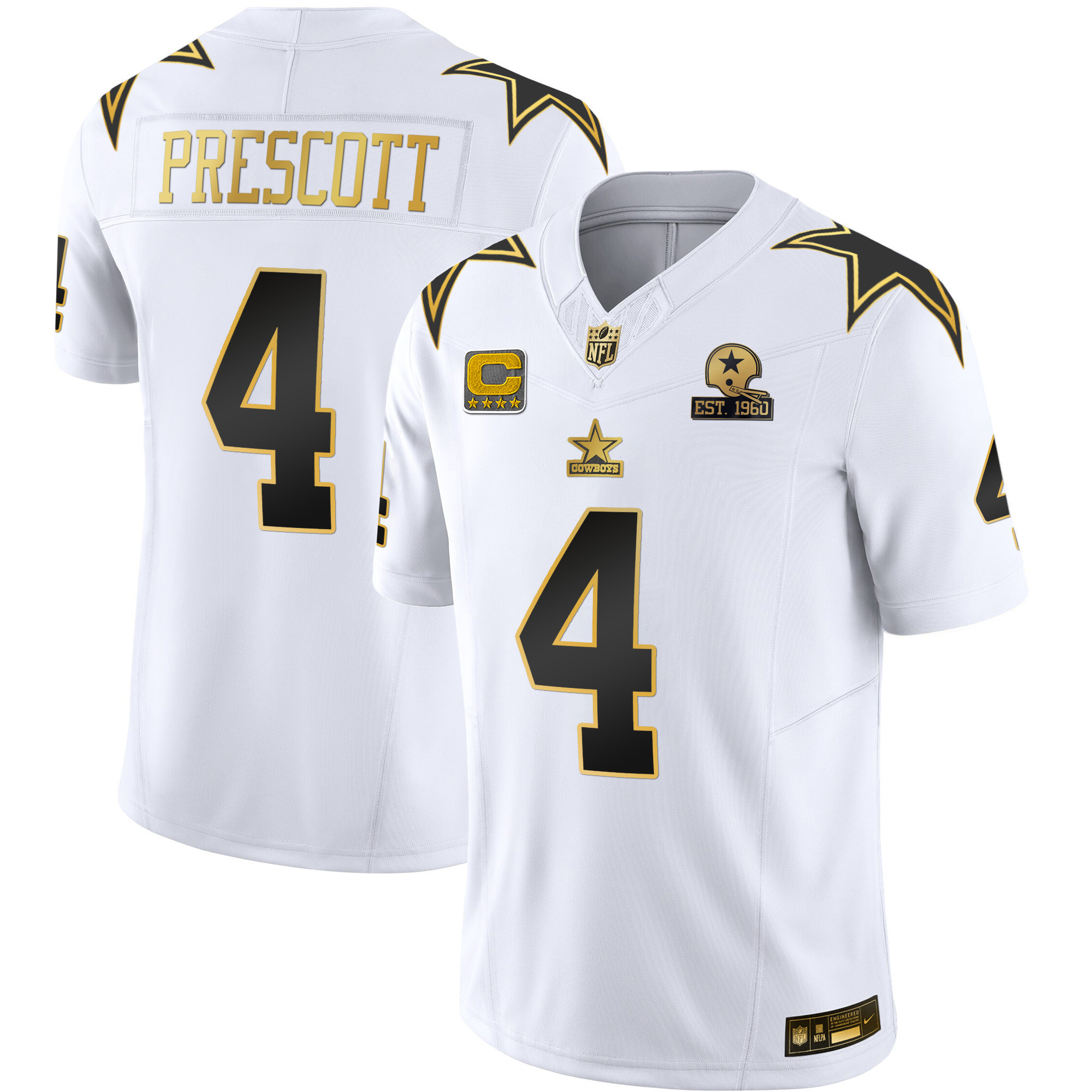 Men's Cowboys Throwback Limited Vapor Jersey - All Stitched - Image 26