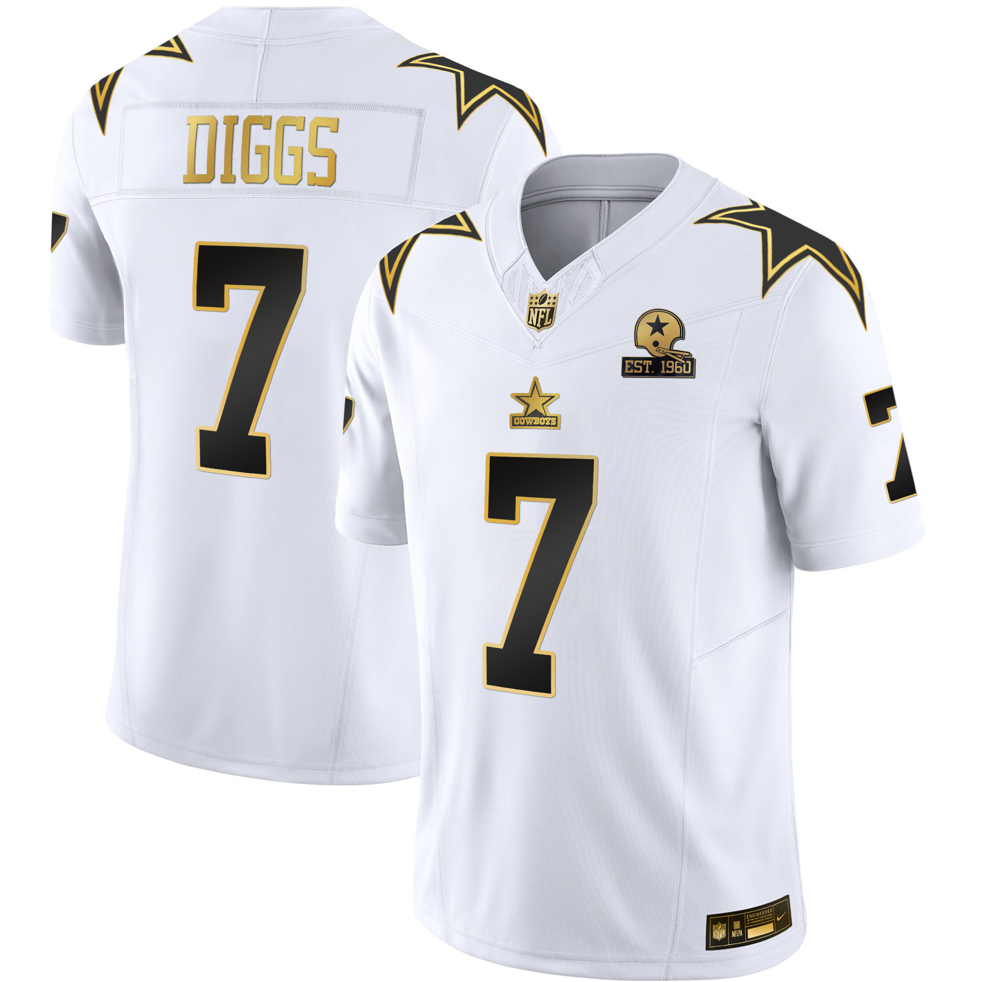 Men's Cowboys Throwback Limited Vapor Jersey - All Stitched - Image 28