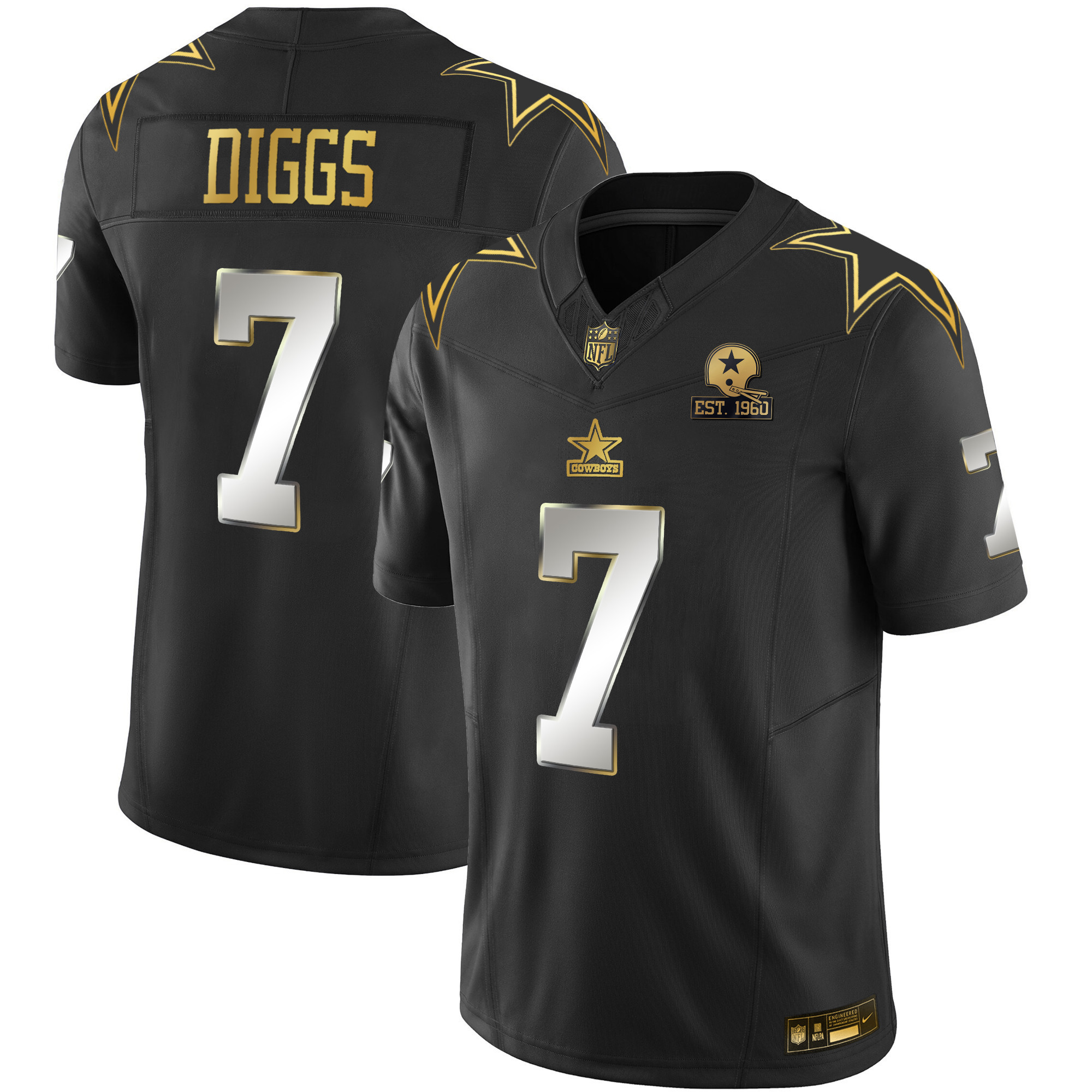 Men's Cowboys Throwback Limited Vapor Jersey - All Stitched - Image 16