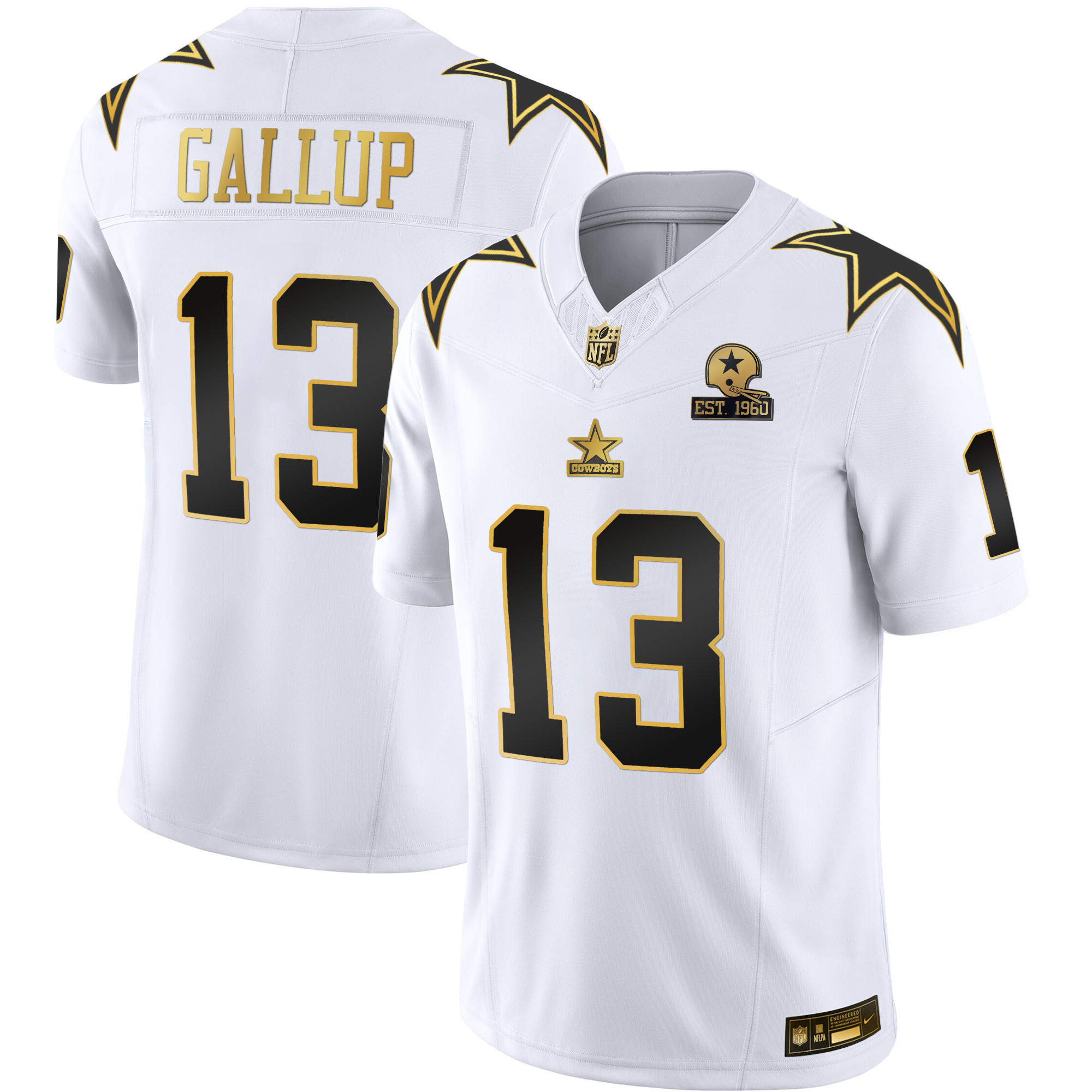 Men's Cowboys Throwback Limited Vapor Jersey - All Stitched - Image 30