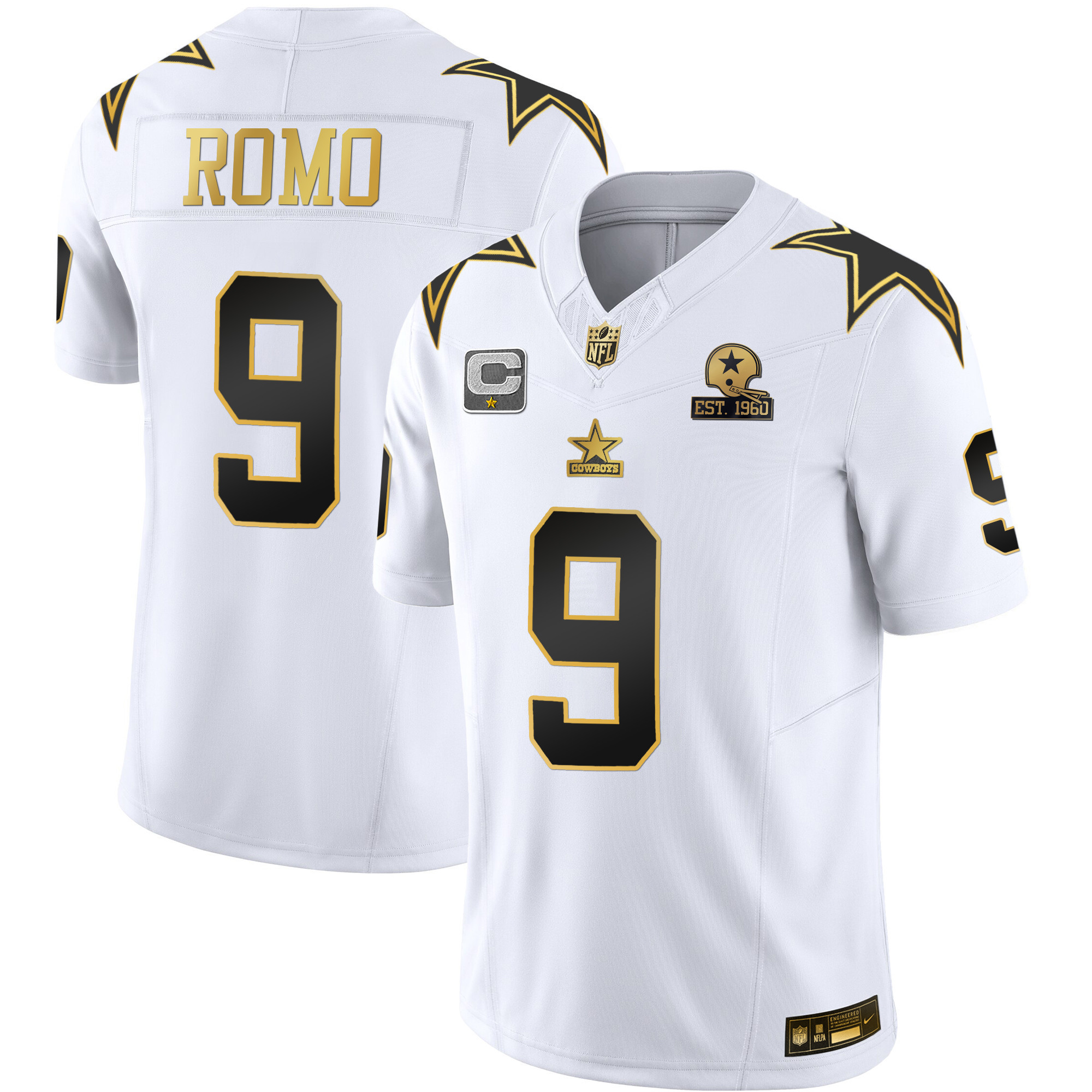 Men's Cowboys Throwback Limited Vapor Jersey - All Stitched - Image 29