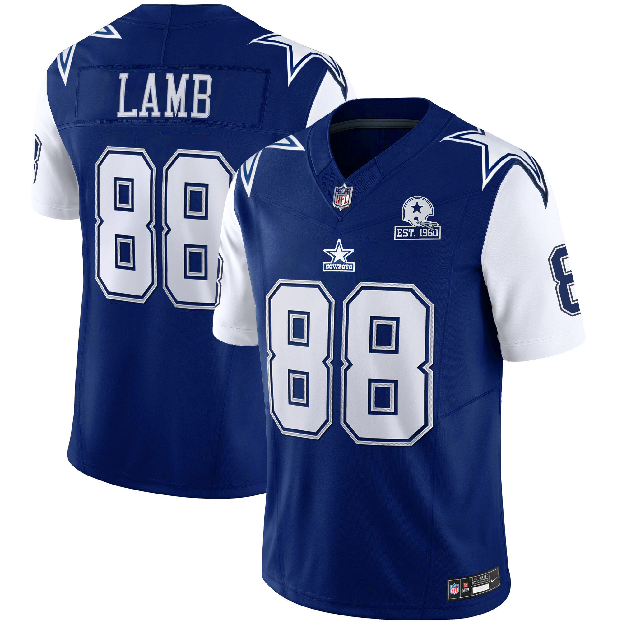 Men's Cowboys Throwback Limited Vapor Jersey - All Stitched - Image 3
