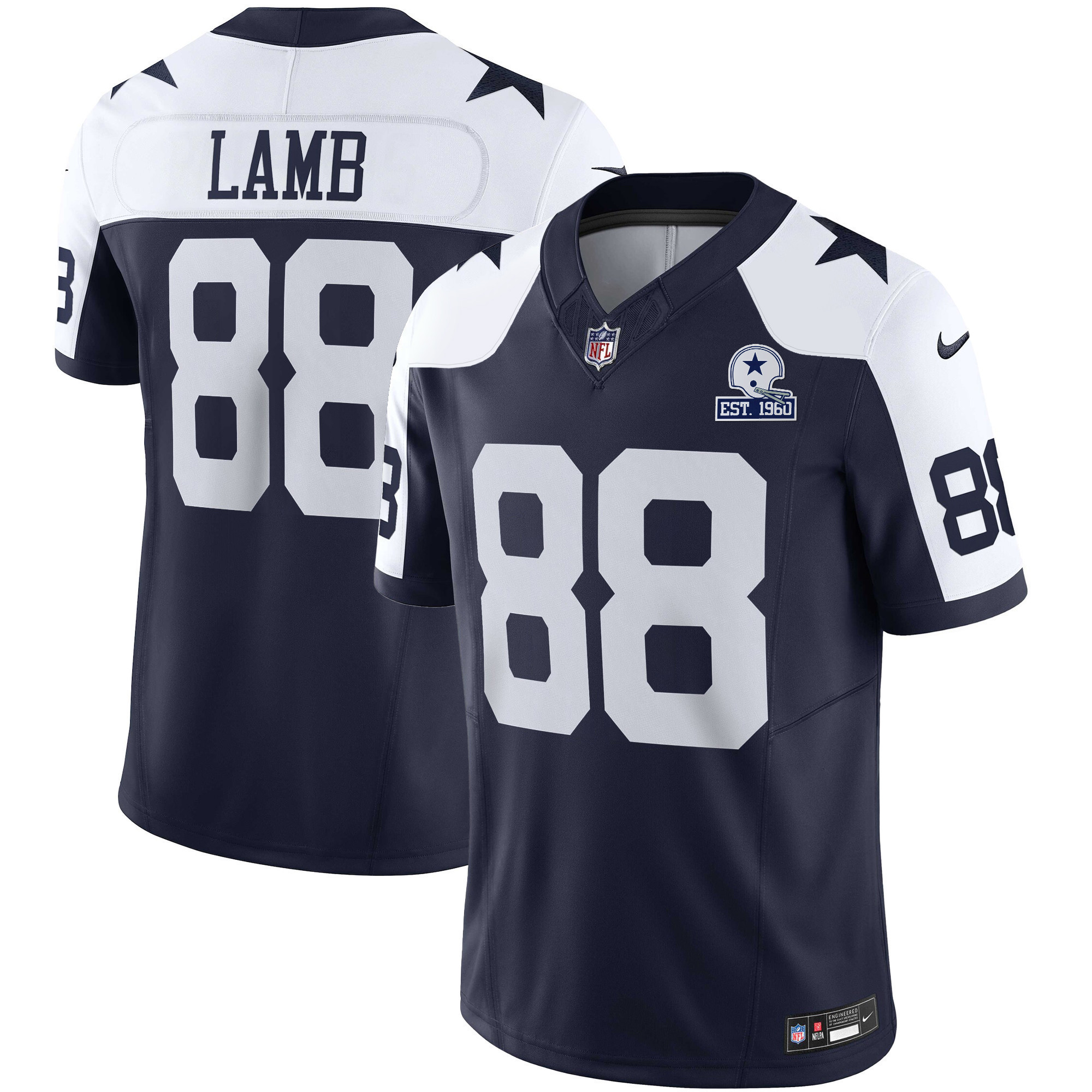 Men's Cowboys Throwback Limited Vapor Jersey - All Stitched - Image 9