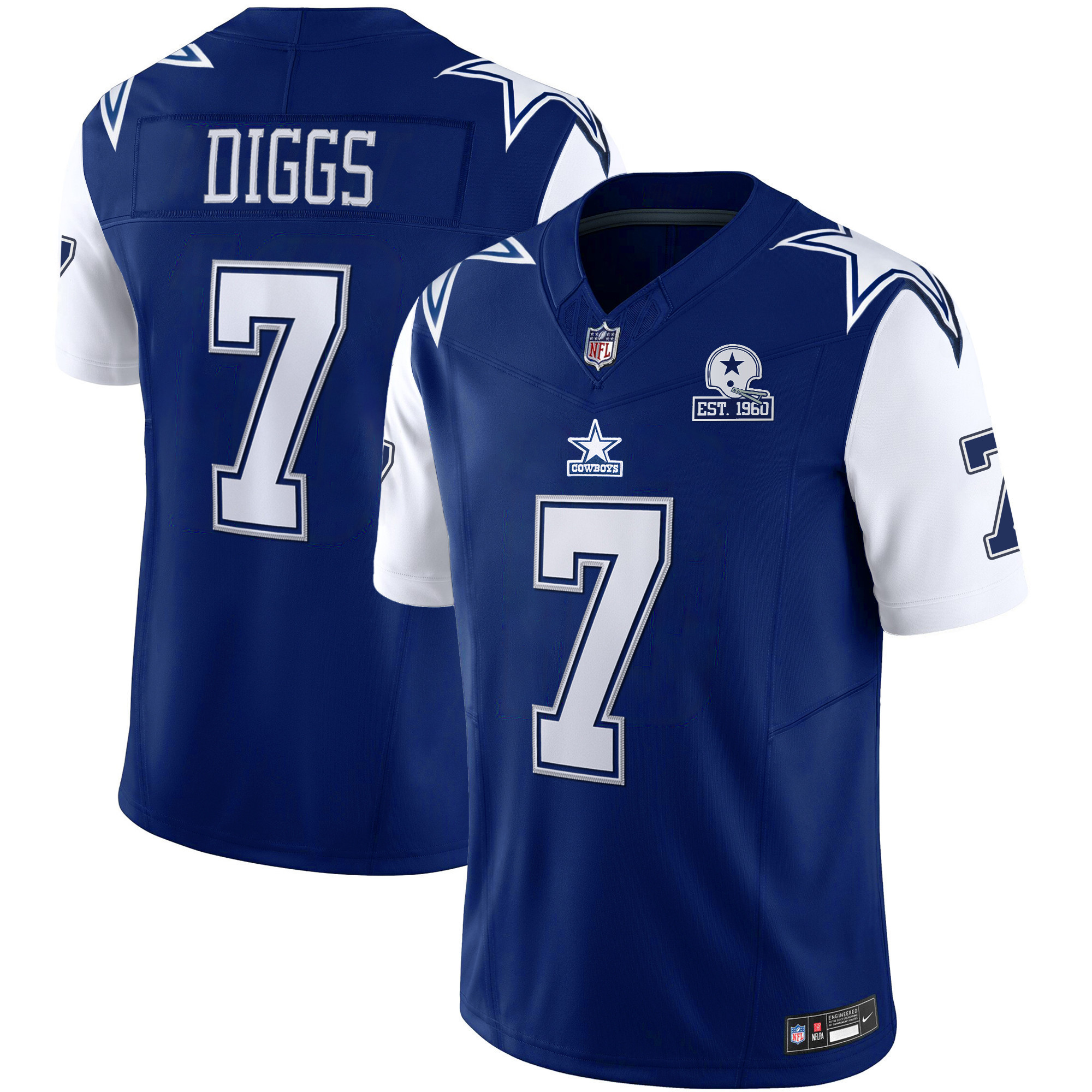Men's Cowboys Throwback Limited Vapor Jersey - All Stitched - Image 4