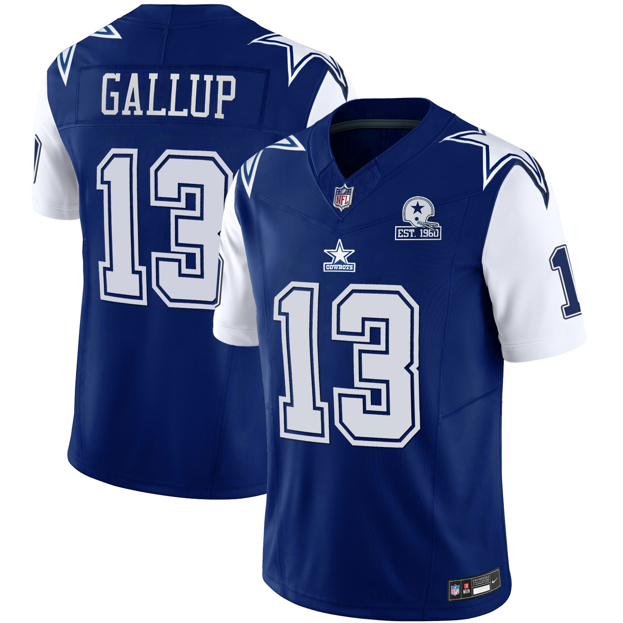 Men's Cowboys Throwback Limited Vapor Jersey - All Stitched - Image 6