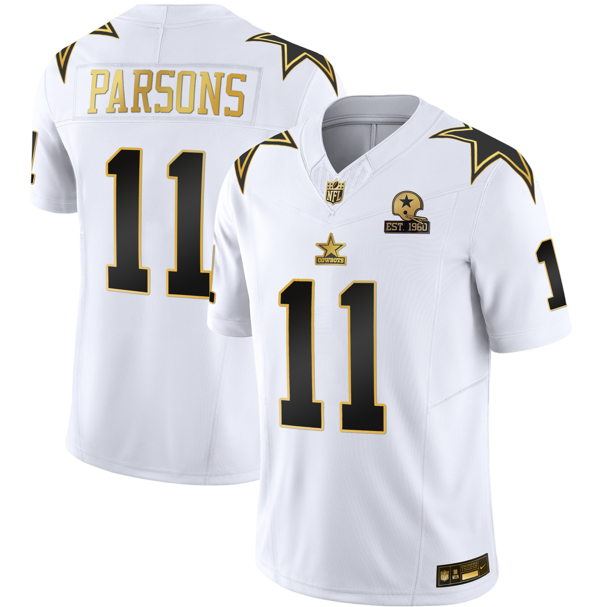 Men's Cowboys Throwback Limited Vapor Jersey - All Stitched - Image 25