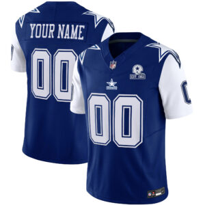 Cowboys Throwback Limited Vapor Custom Jersey - All Stitched