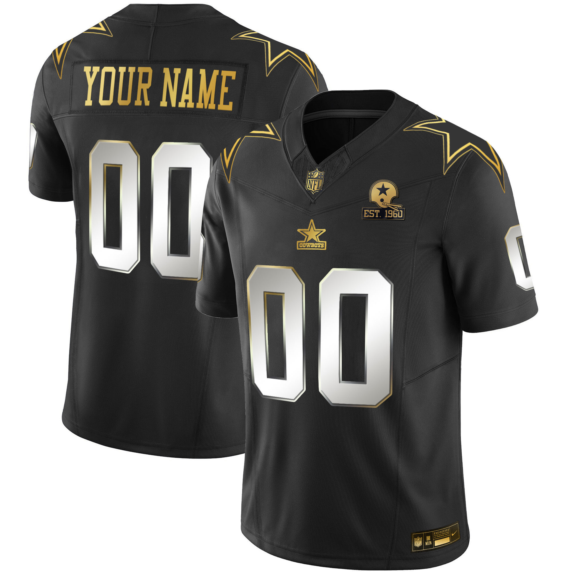 Cowboys Throwback Limited Vapor Custom Jersey - All Stitched - Image 5