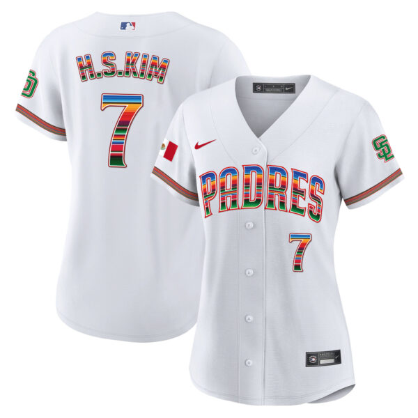 Women's San Diego Padres Mexico Cool Base Limited Jersey - All Stitched - Image 4