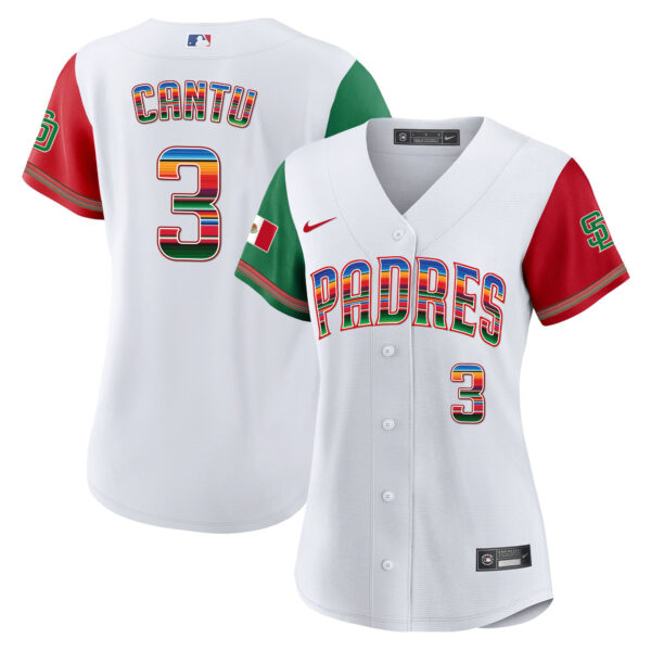 Women's San Diego Padres Mexico Cool Base Limited Jersey - All Stitched - Image 41