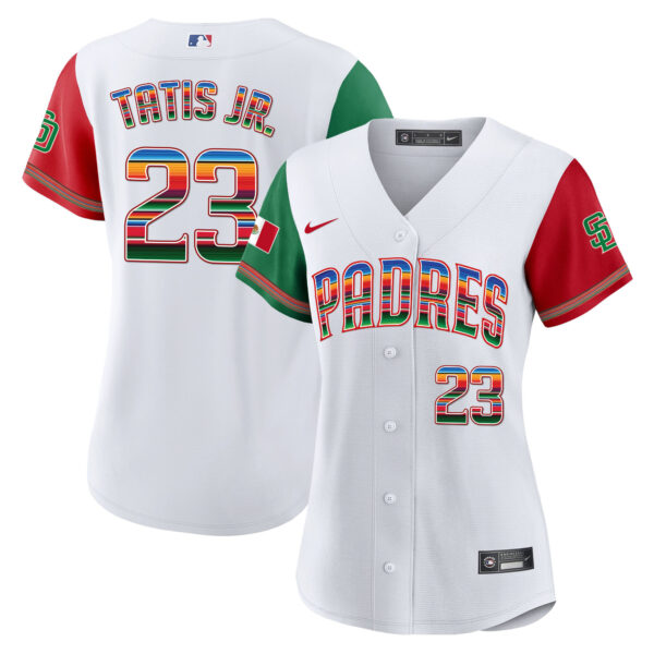 Women's San Diego Padres Mexico Cool Base Limited Jersey - All Stitched - Image 36