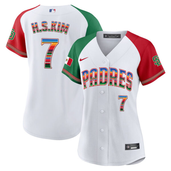 Women's San Diego Padres Mexico Cool Base Limited Jersey - All Stitched - Image 32