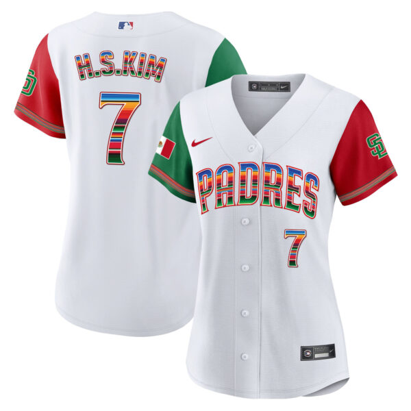 Women's San Diego Padres Mexico Cool Base Limited Jersey - All Stitched - Image 39
