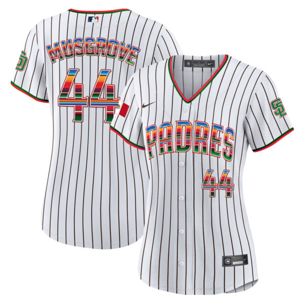 Women's San Diego Padres Mexico Cool Base Limited Jersey - All Stitched - Image 19