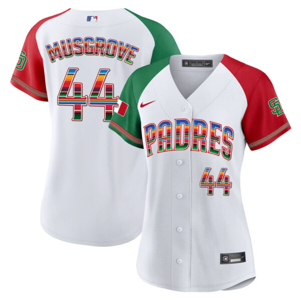 Women's San Diego Padres Mexico Cool Base Limited Jersey - All Stitched - Image 33