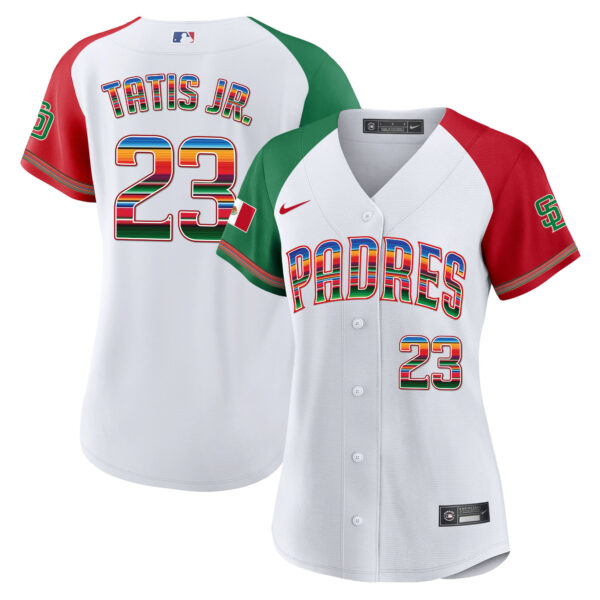 Women's San Diego Padres Mexico Cool Base Limited Jersey - All Stitched - Image 29
