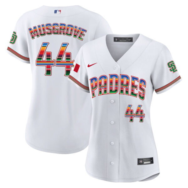 Women's San Diego Padres Mexico Cool Base Limited Jersey - All Stitched - Image 5