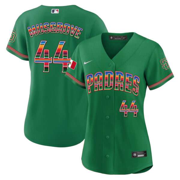 Women's San Diego Padres Mexico Cool Base Limited Jersey - All Stitched - Image 26