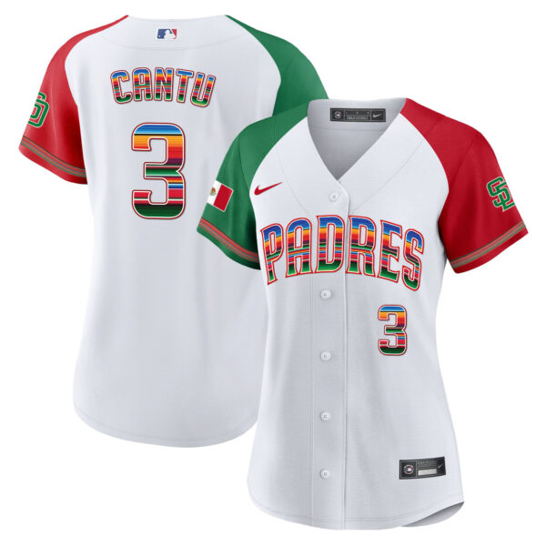 Women's San Diego Padres Mexico Cool Base Limited Jersey - All Stitched - Image 34