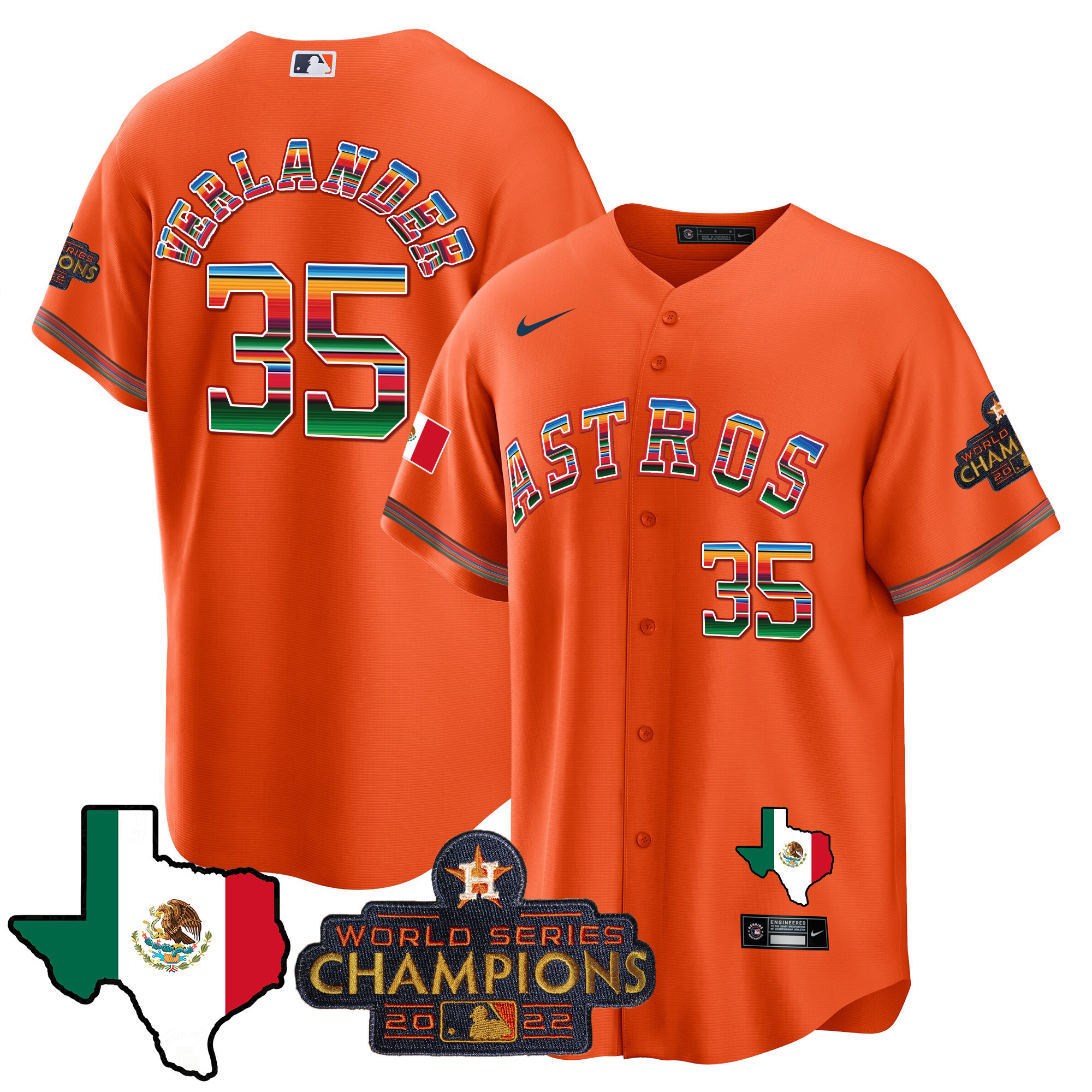 Men's Astros Mexico Texas Map Cool Base Jersey - All Stitched - Image 21