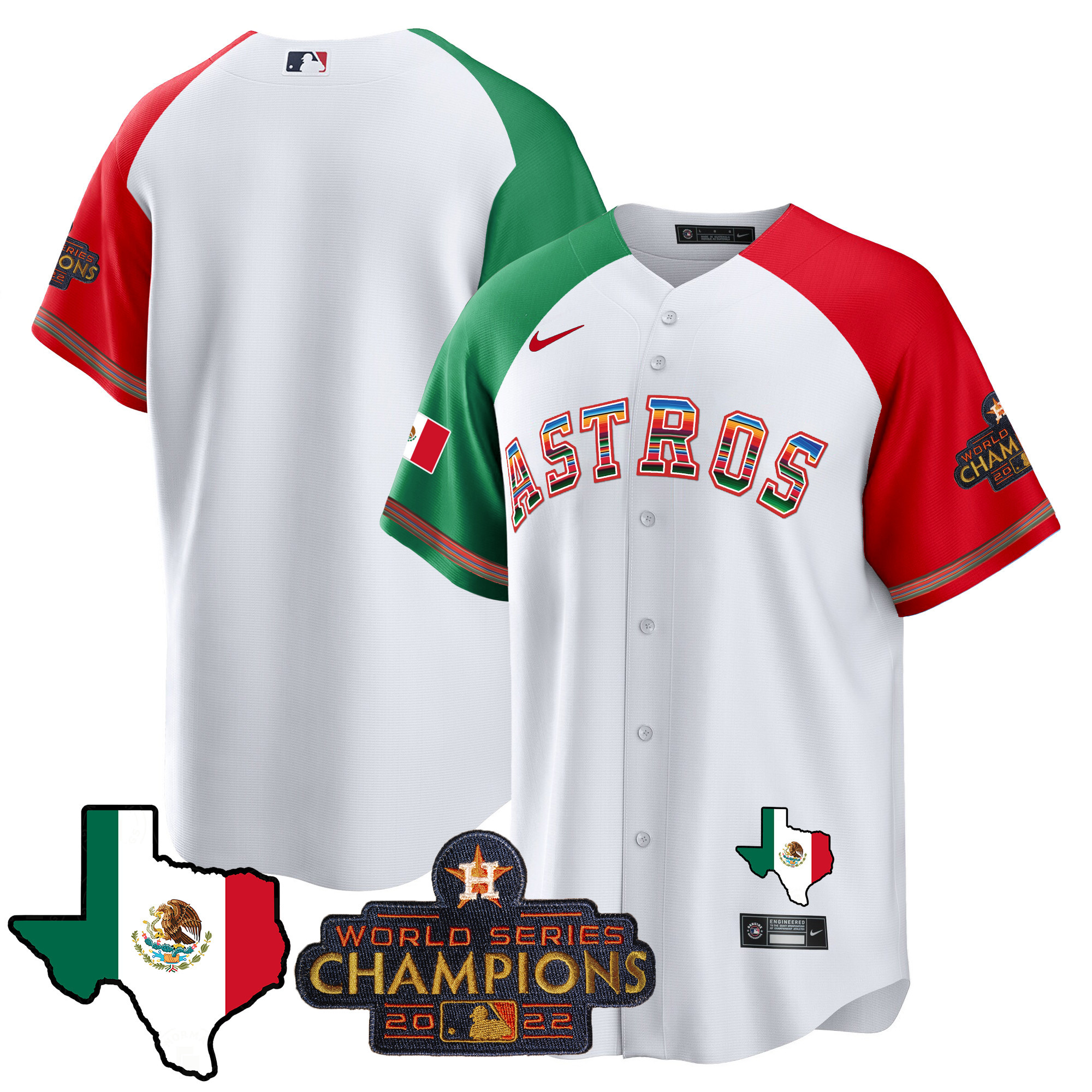 Men's Astros Mexico Texas Map Cool Base Jersey - All Stitched - Image 48