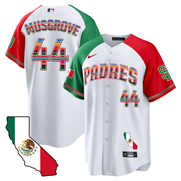 Men's Padres California Map Cool Base Jersey - All Stitched - Image 33