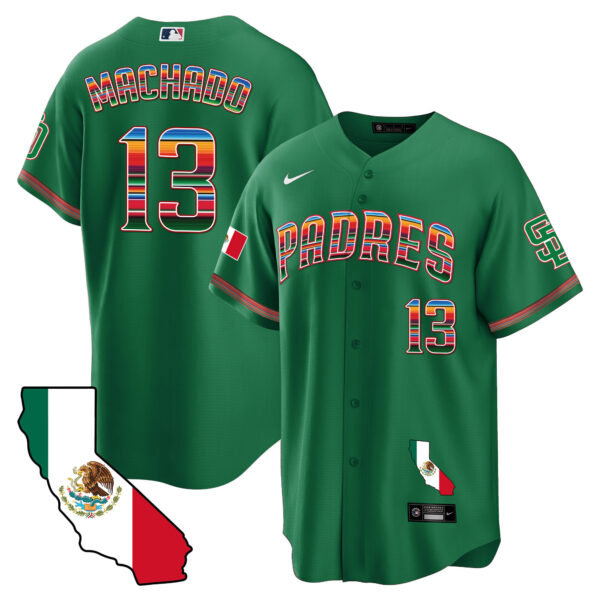 Men's Padres California Map Cool Base Jersey - All Stitched - Image 23