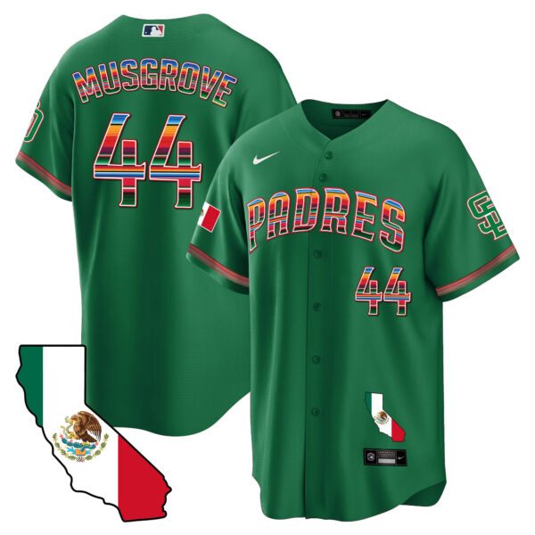 Men's Padres California Map Cool Base Jersey - All Stitched - Image 26