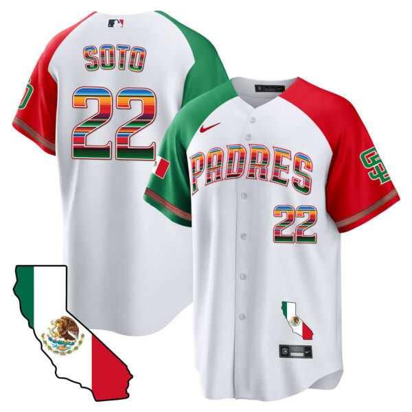 Men's Padres California Map Cool Base Jersey - All Stitched - Image 31