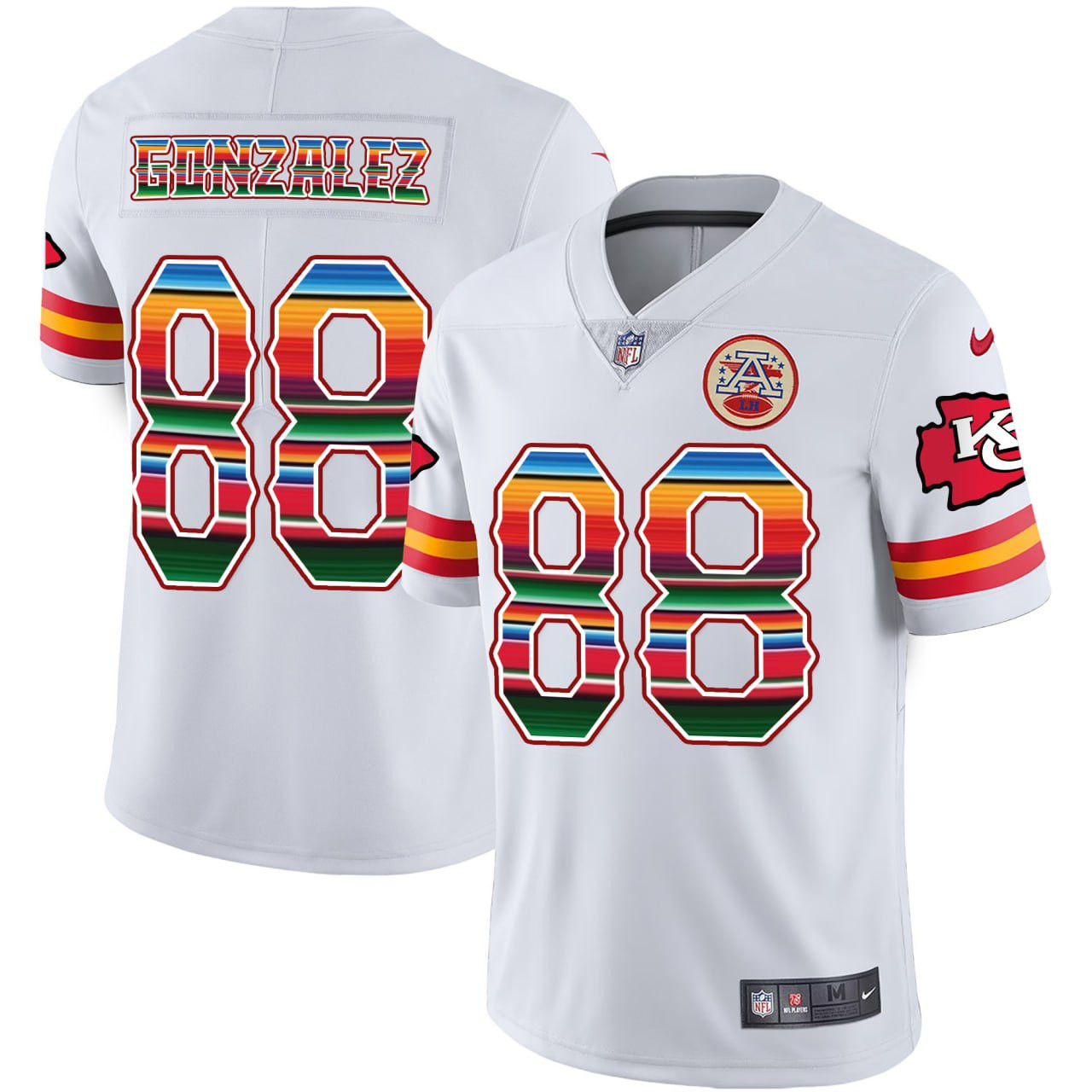 Tony Gonzalez Kansas City Chiefs Mexico Jersey - All Stitched