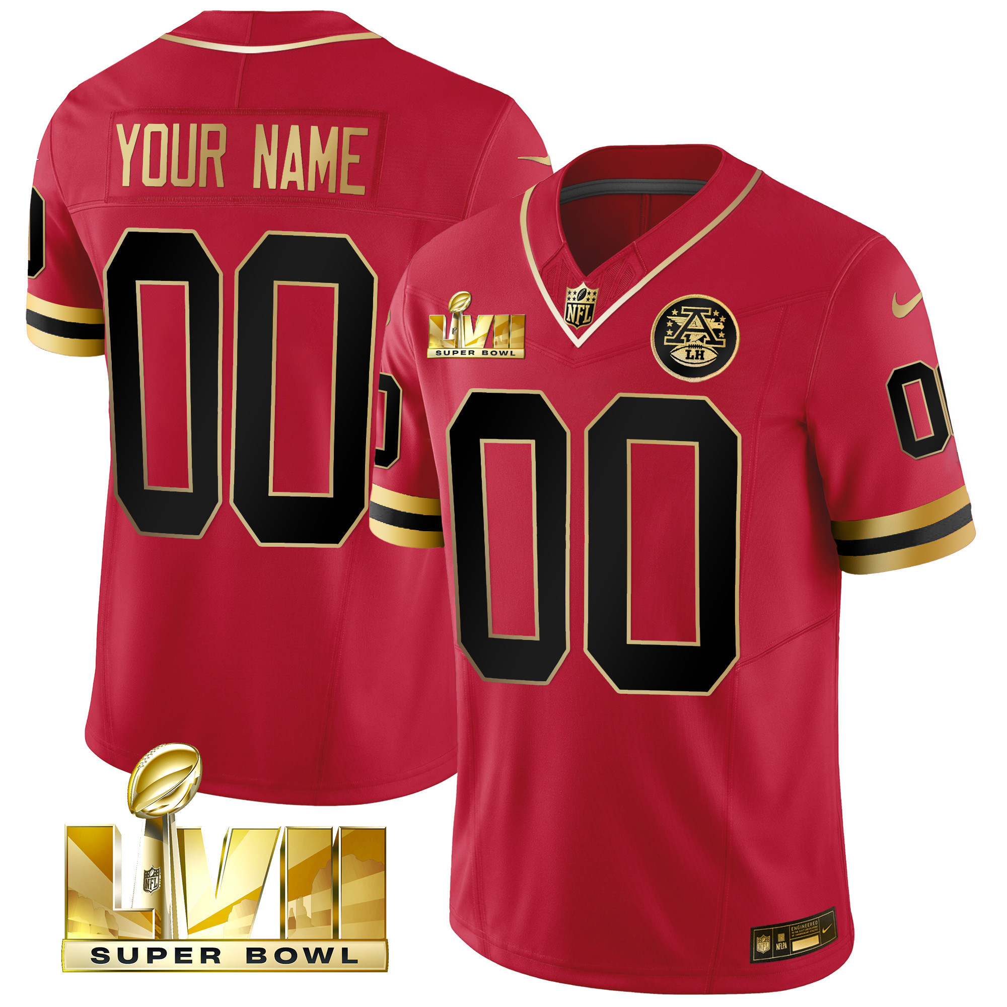 Chiefs Throwback Limited Vapor Custom Jersey - All Stitched - Image 5