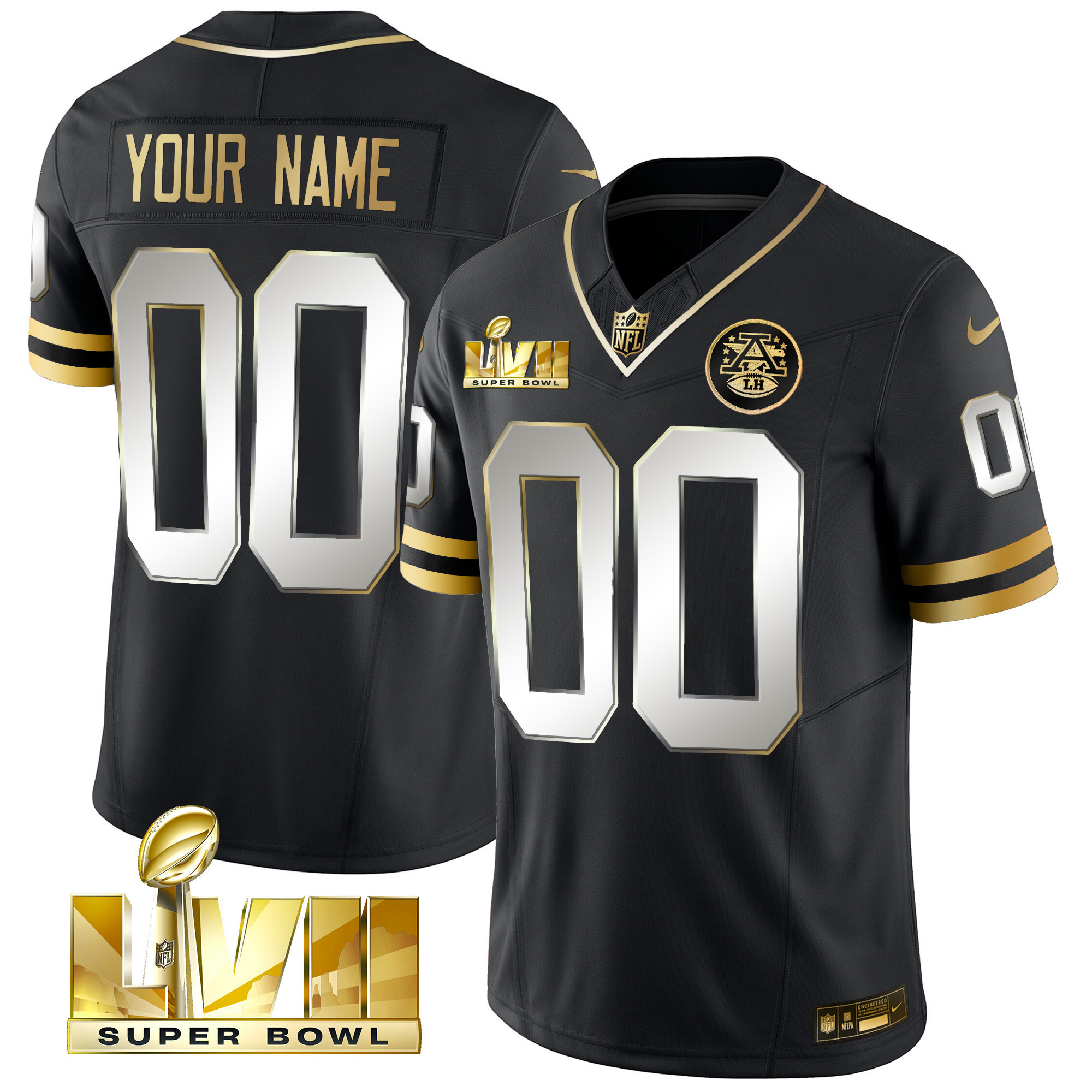 Chiefs Throwback Limited Vapor Custom Jersey - All Stitched - Image 4