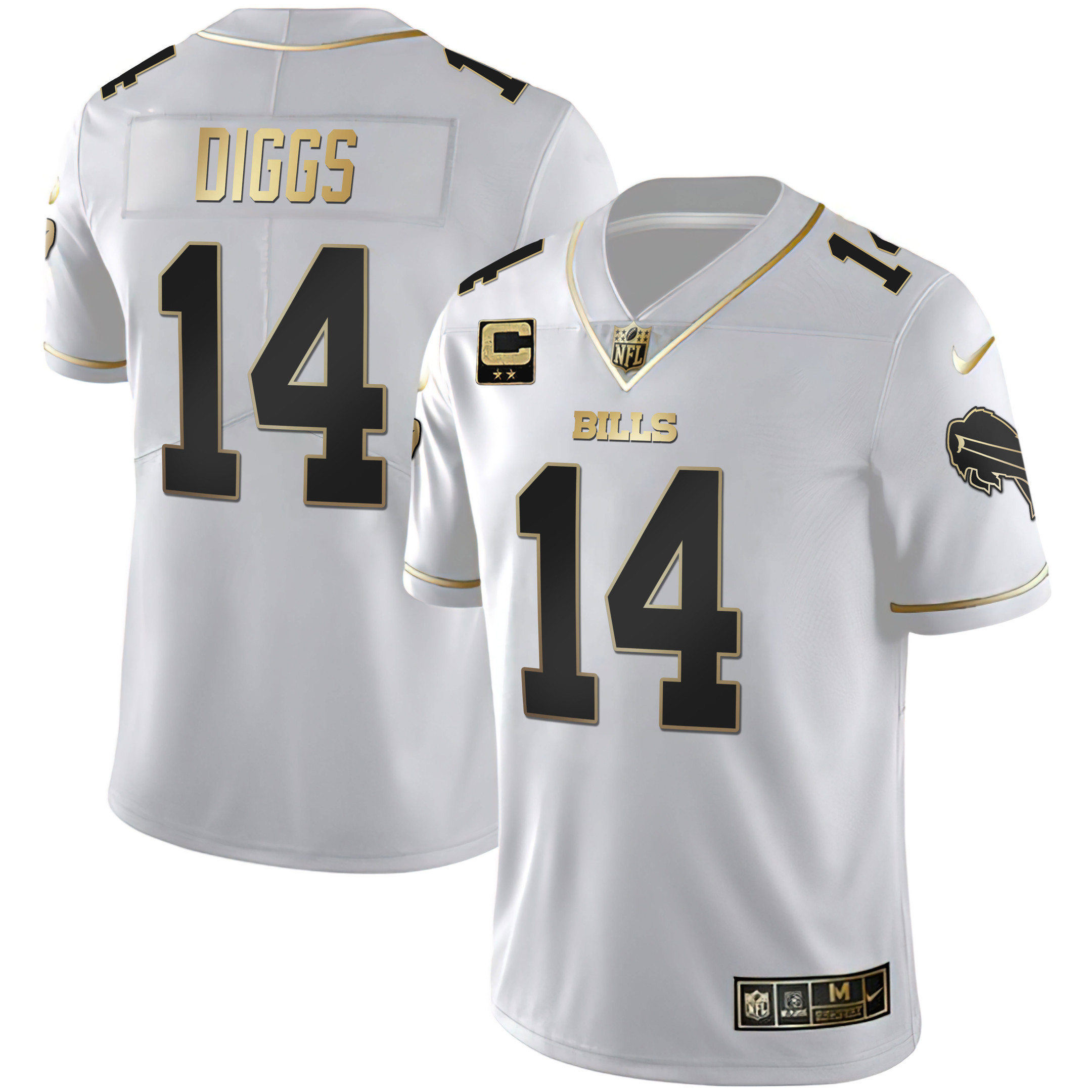 Men's Bills White Gold & Black Gold - All Stitched - Image 2