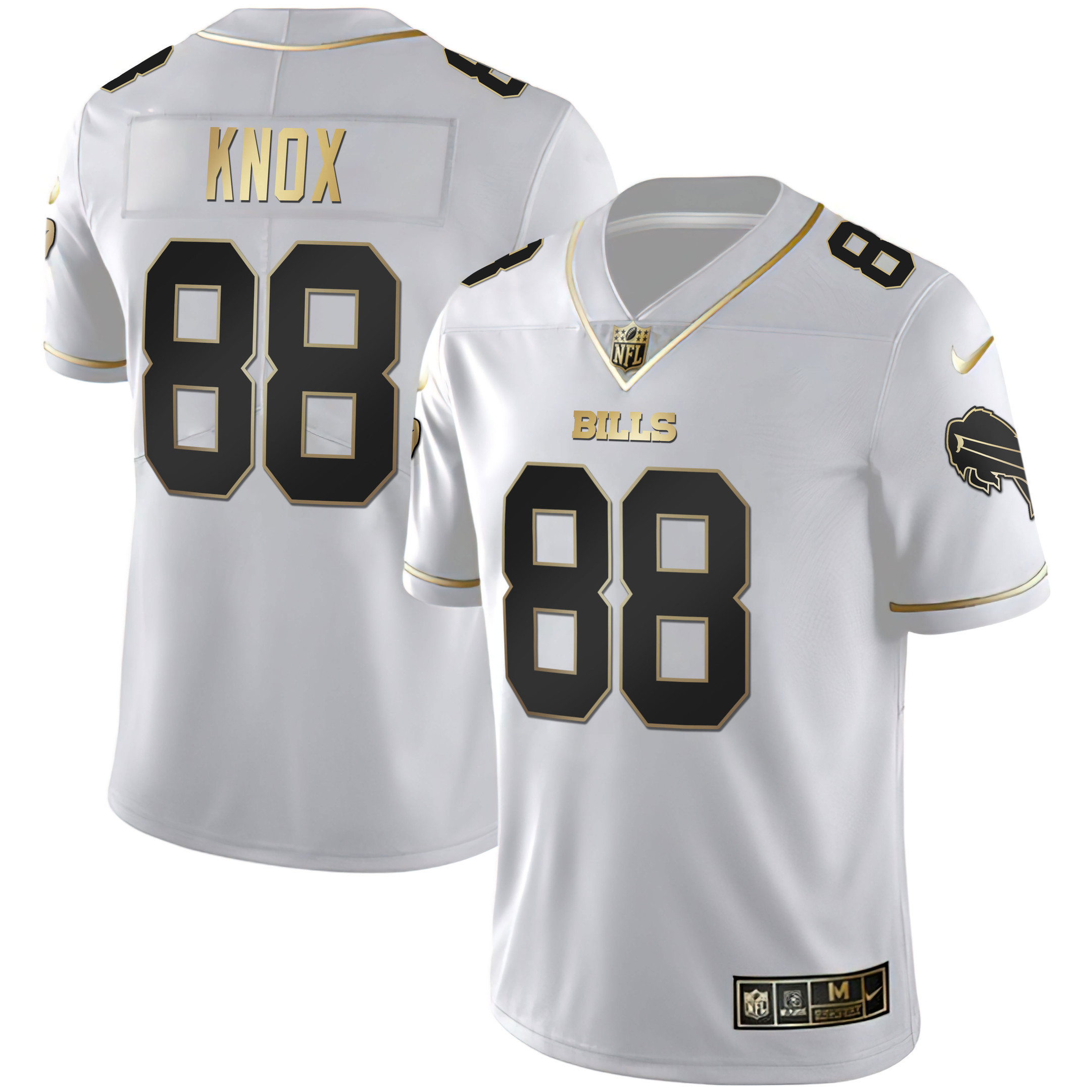 Men's Bills White Gold & Black Gold - All Stitched - Image 4