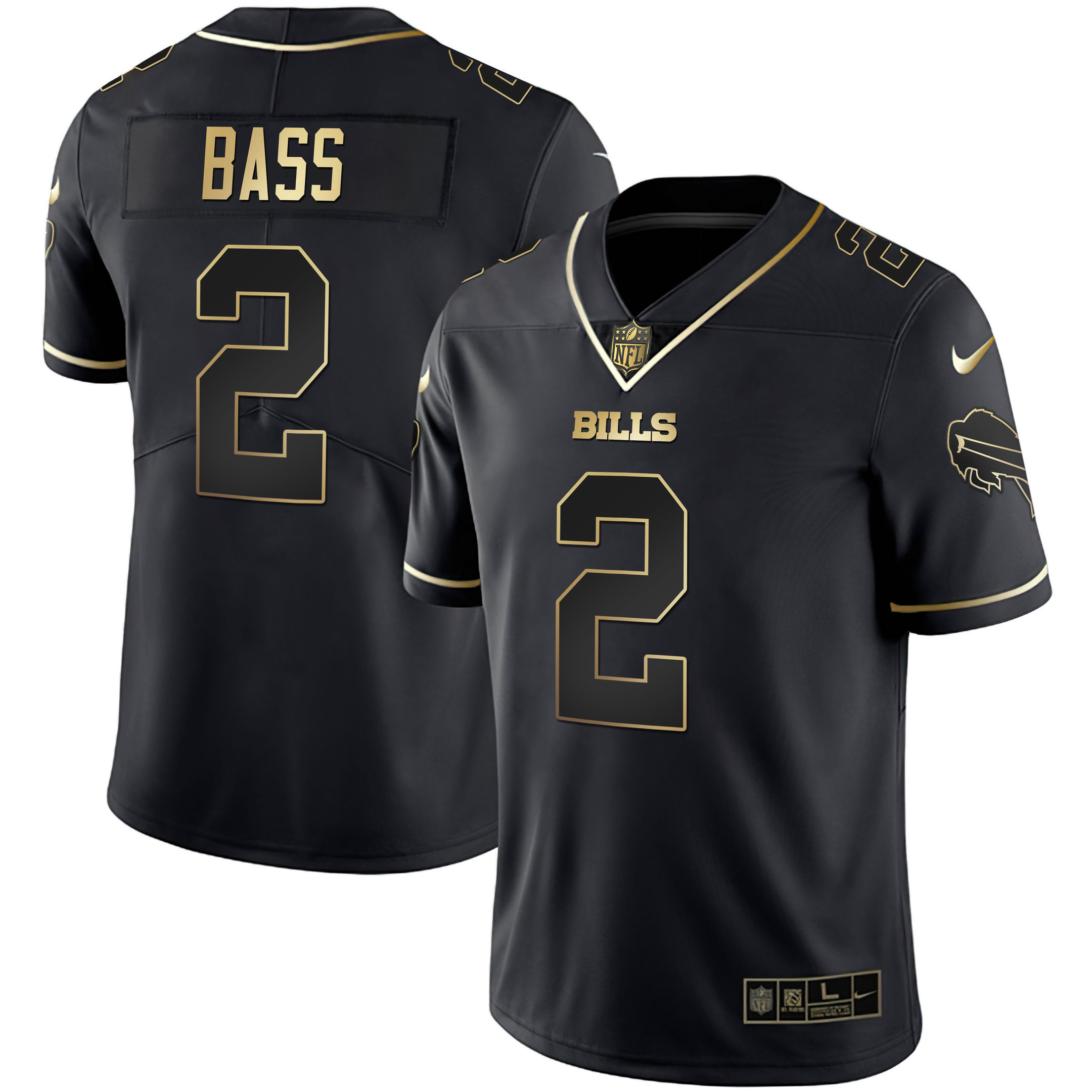 Men's Bills White Gold & Black Gold - All Stitched - Image 16