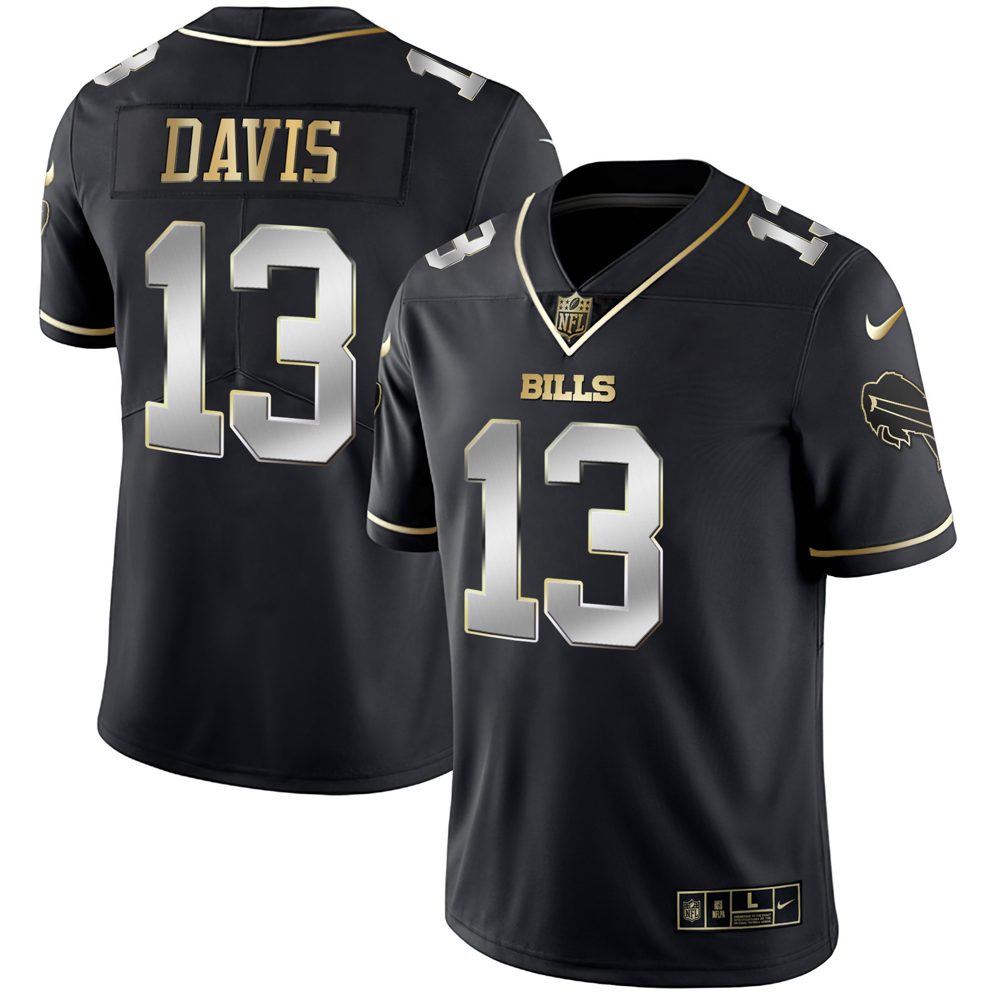 Men's Bills White Gold & Black Gold - All Stitched - Image 47