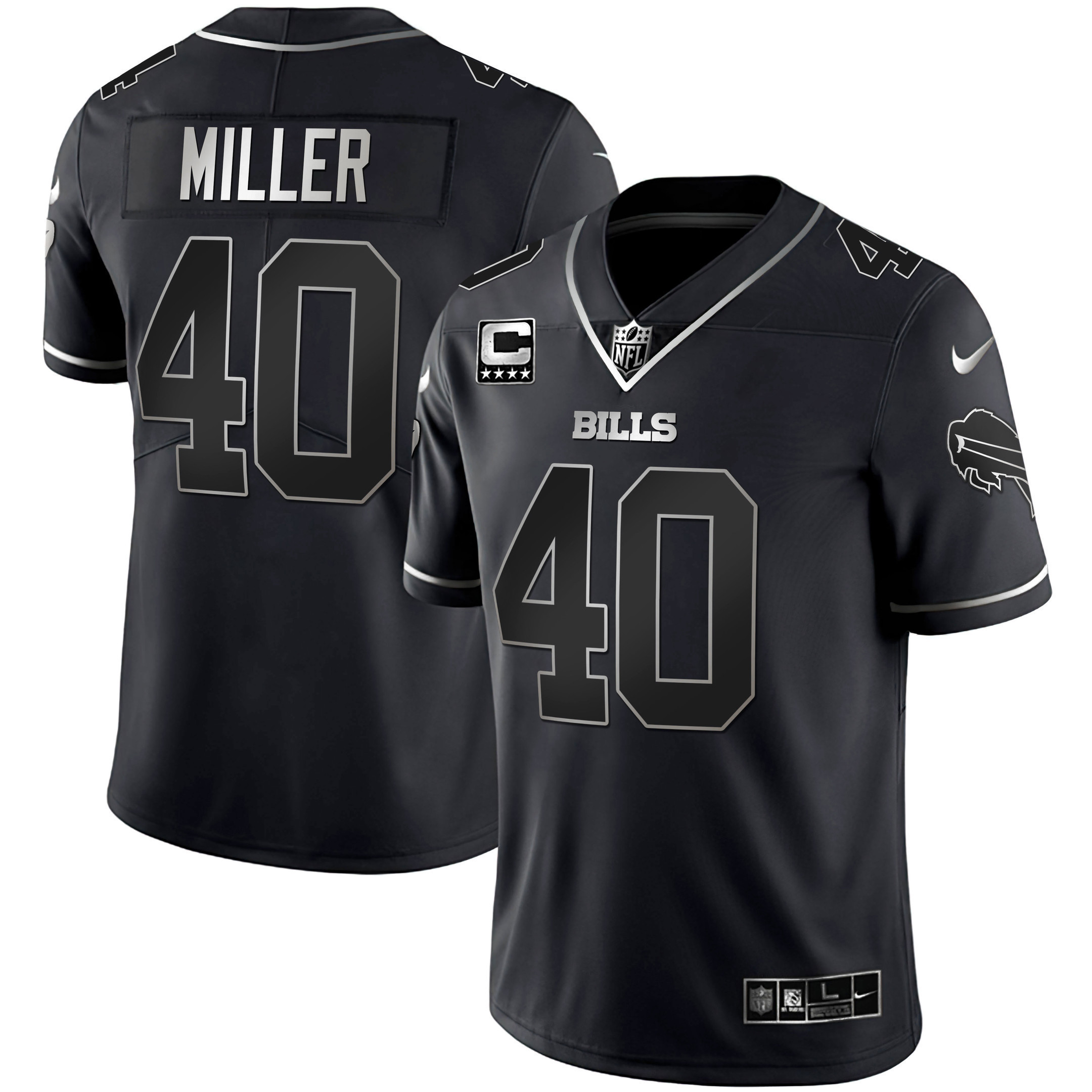 Men's Bills White Gold & Black Gold - All Stitched - Image 35