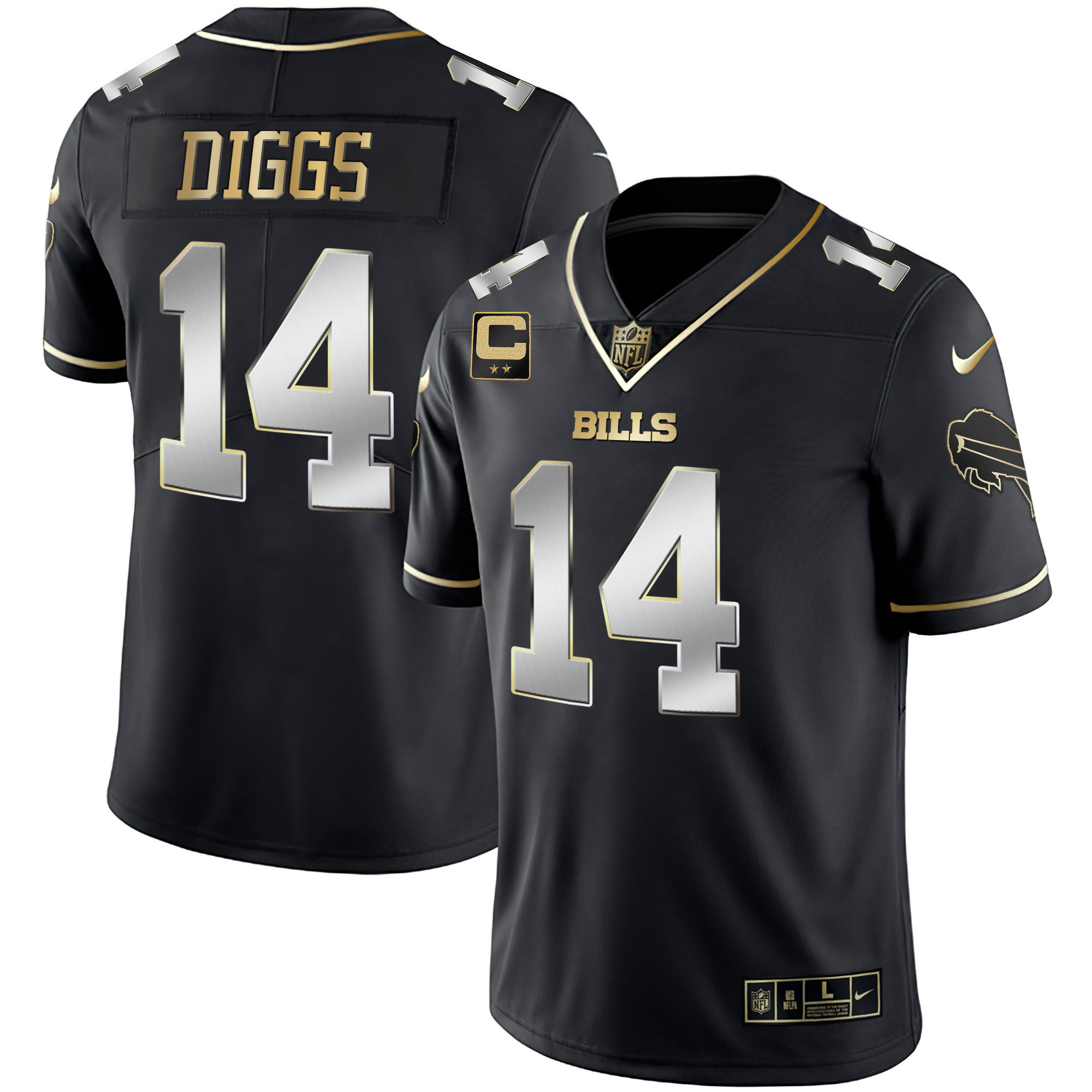 Men's Bills White Gold & Black Gold - All Stitched - Image 42