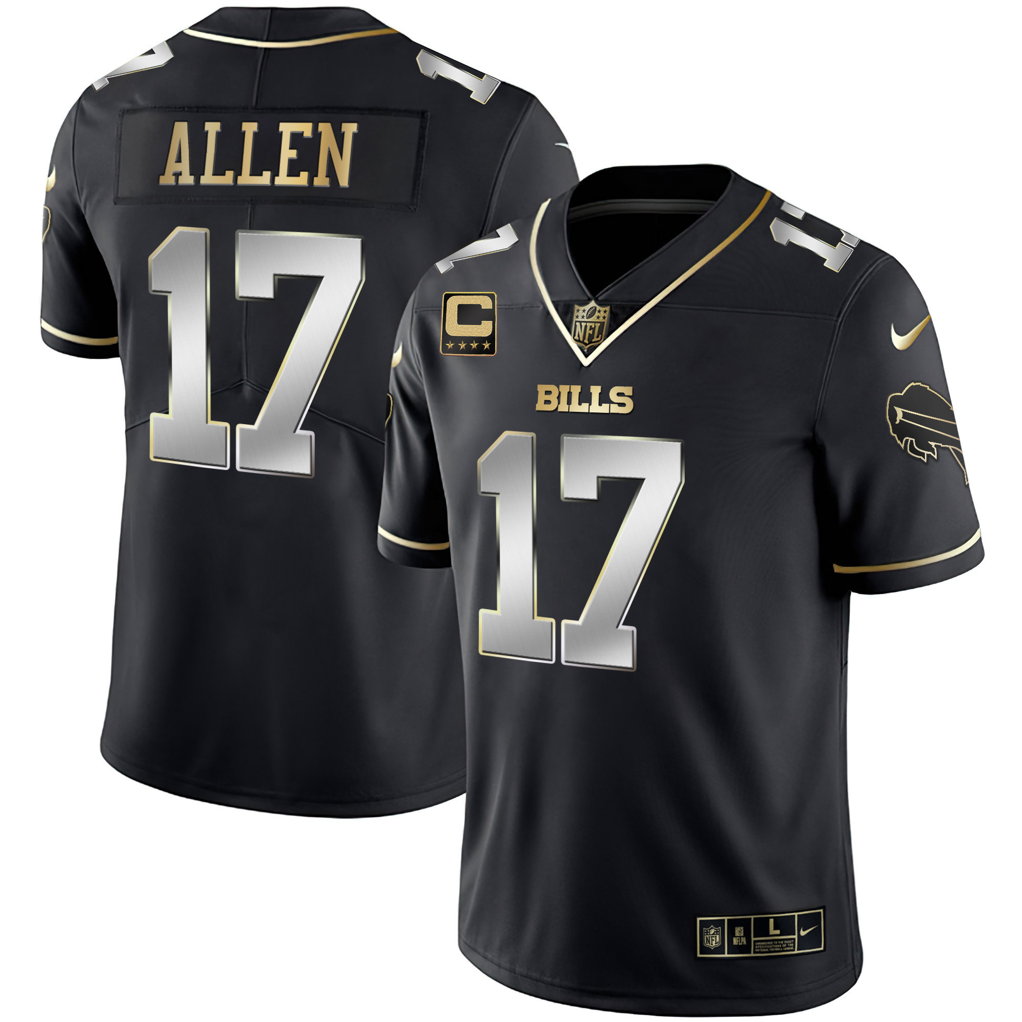 Men's Bills White Gold & Black Gold - All Stitched - Image 41