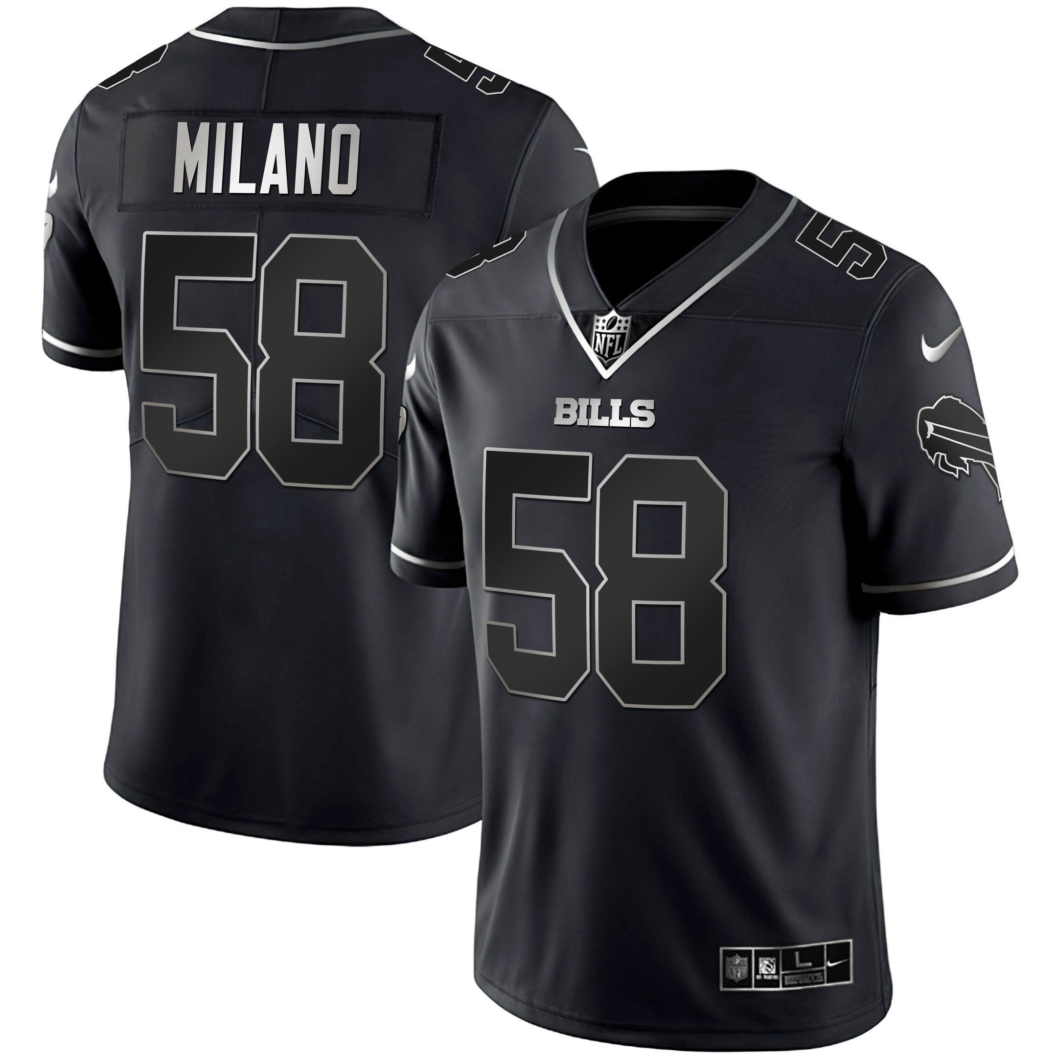 Men's Bills White Gold & Black Gold - All Stitched - Image 37